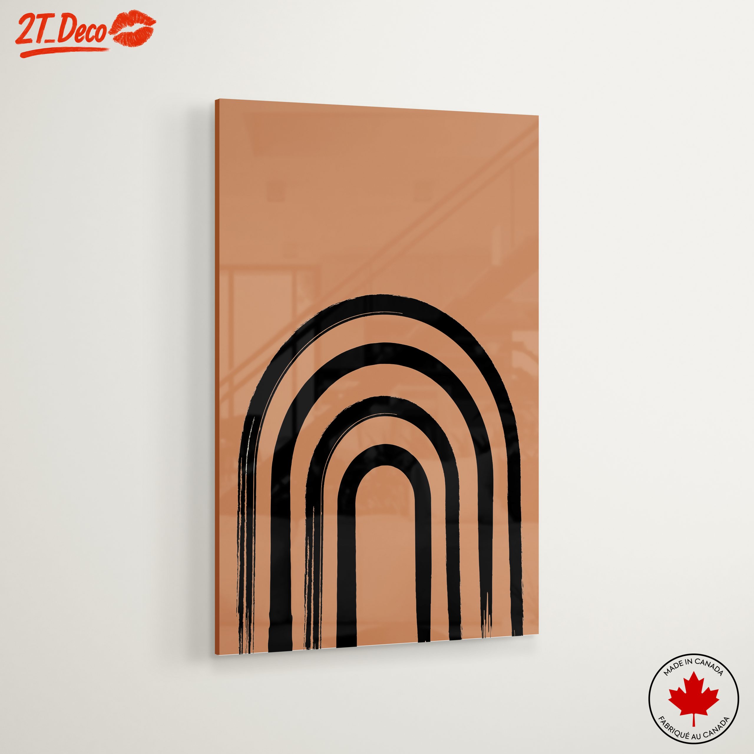 Minimalist Abstract Rainbow Art Design - Image 6
