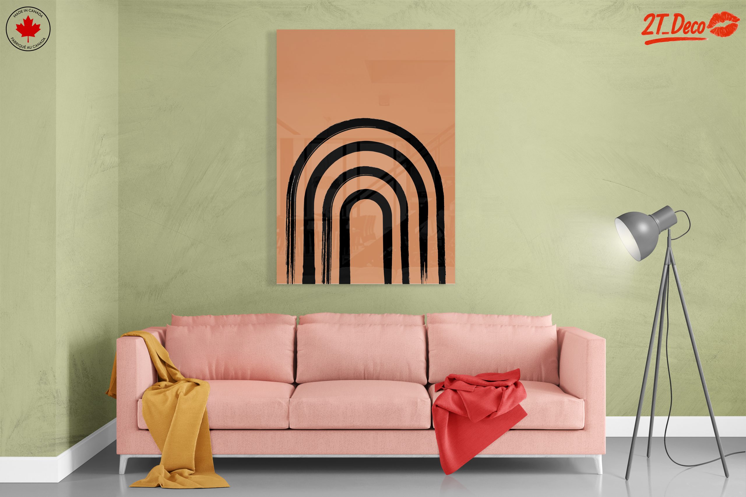 Minimalist Abstract Rainbow Art Design - Image 7