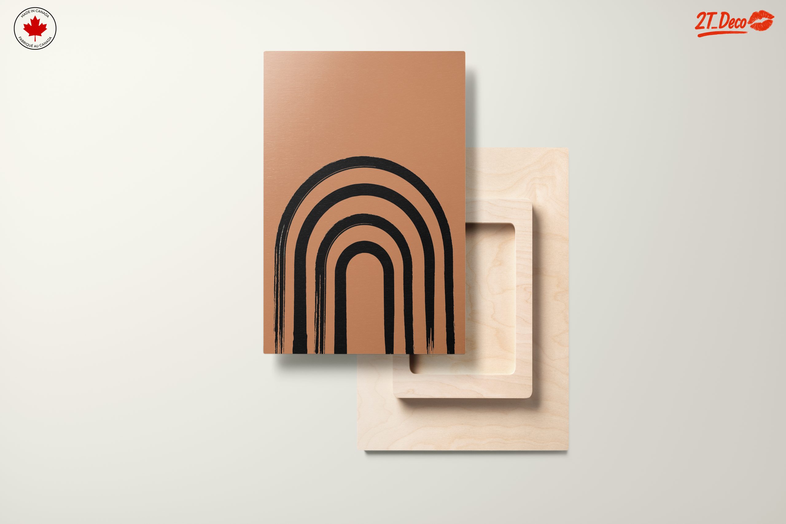Minimalist Abstract Rainbow Art Design - Image 11