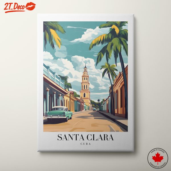 Santa Clara Cuba Vintage Art