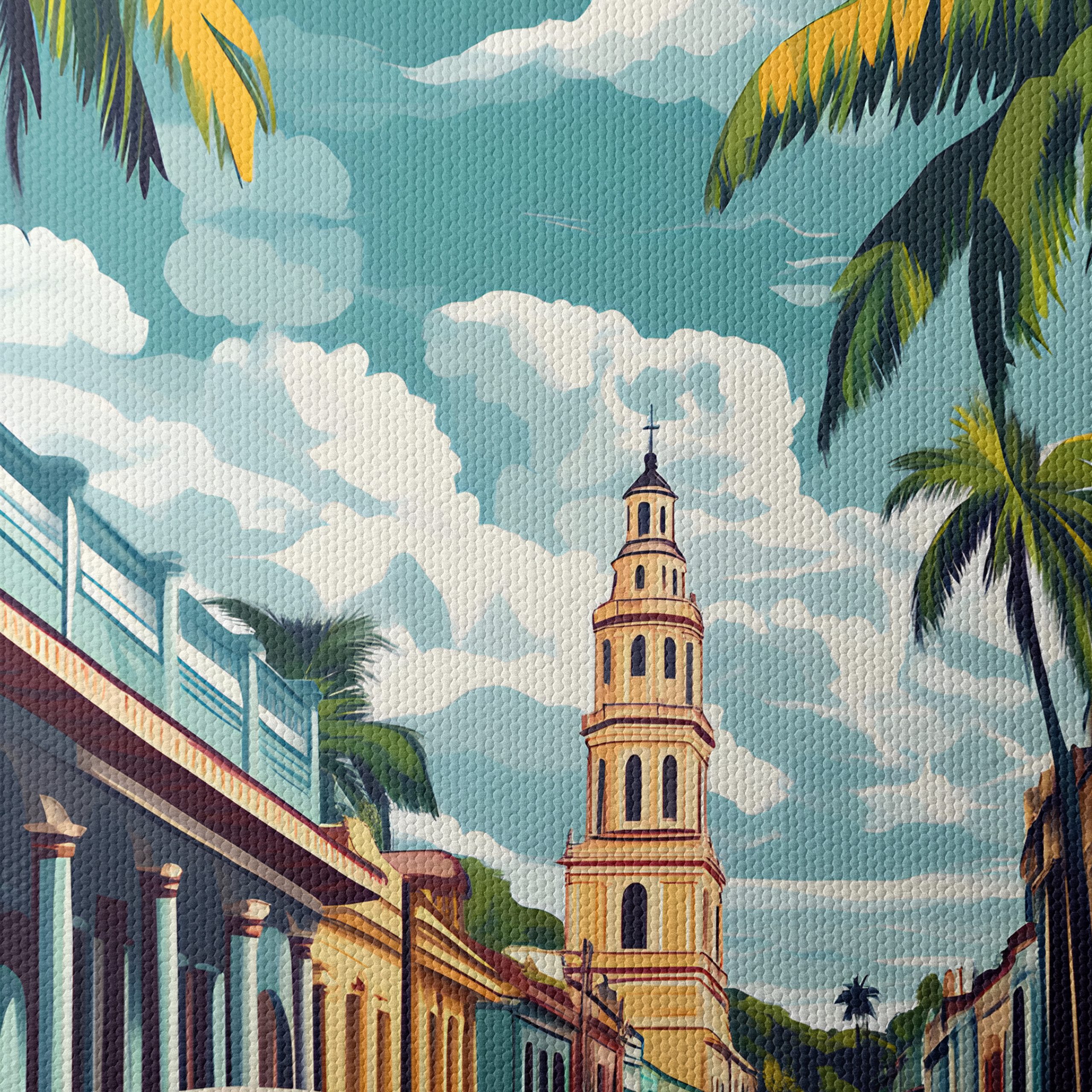 Santa Clara Cuba Vintage Art - Image 4