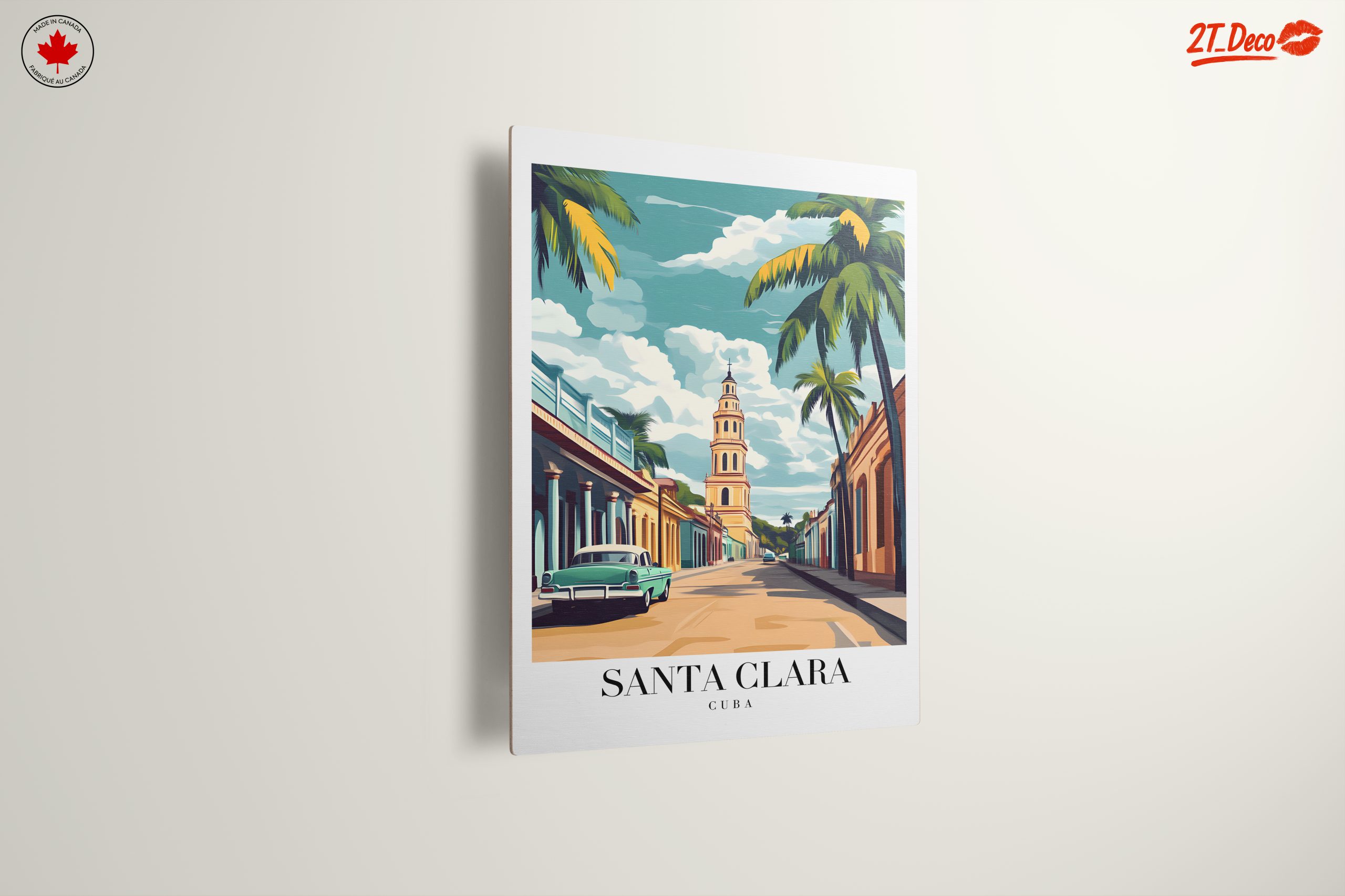 Santa Clara Cuba Vintage Art - Image 13