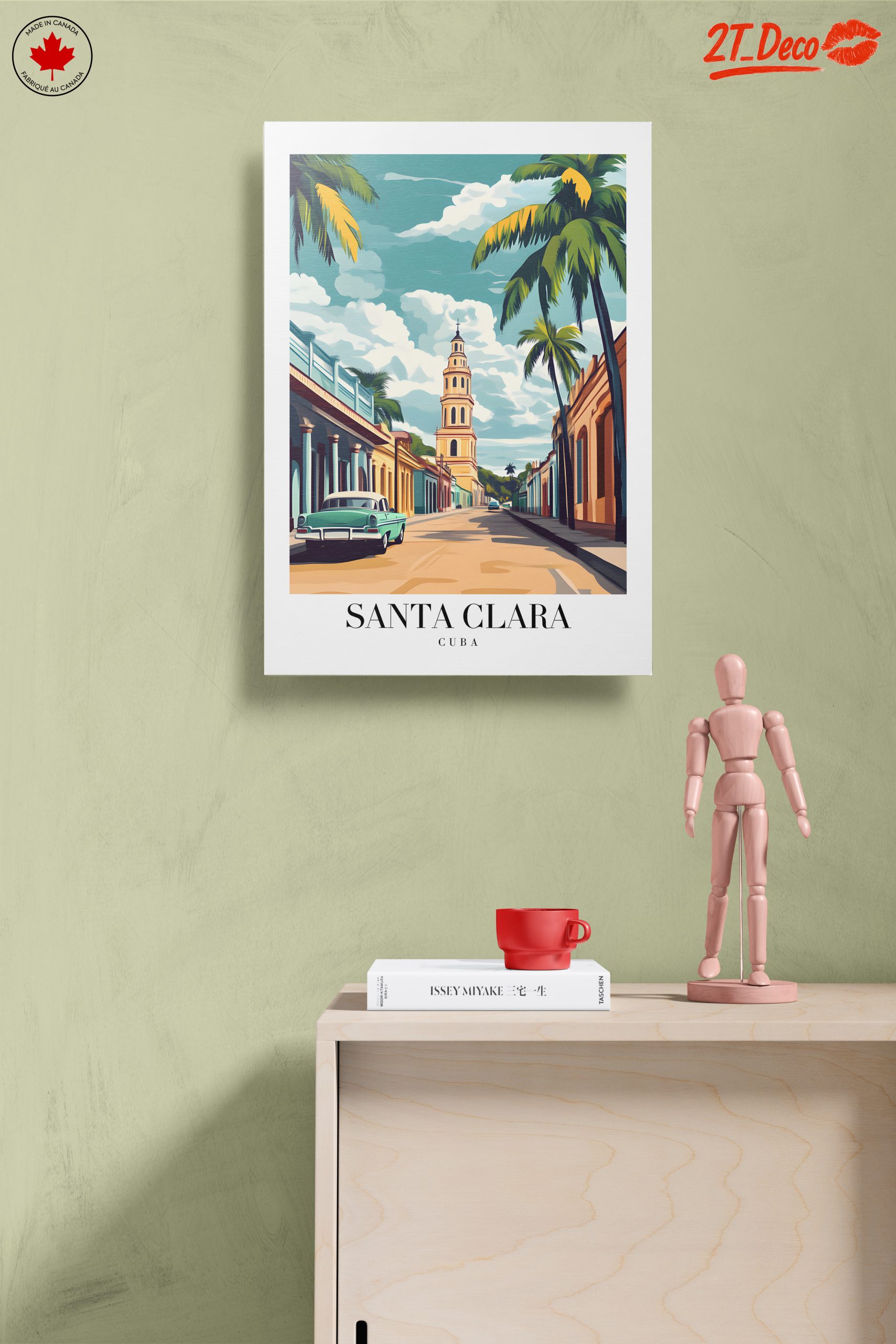 Santa Clara Cuba Vintage Art - Image 14