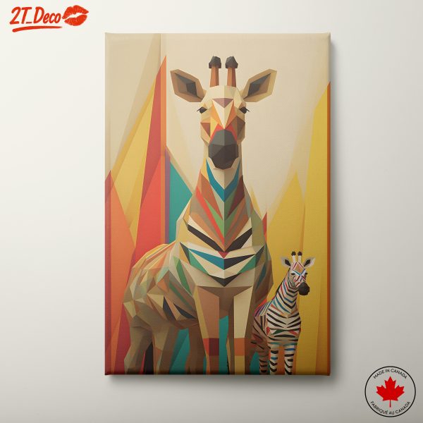Stylized Geometric Animal Art