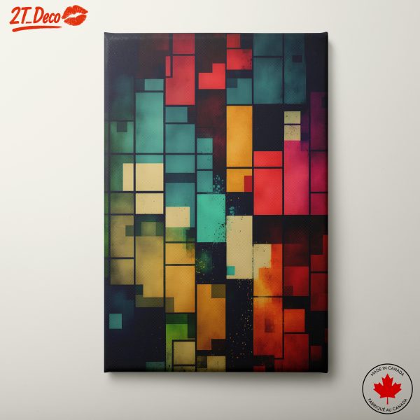 Vibrant Colorful Abstract Interior Artwork