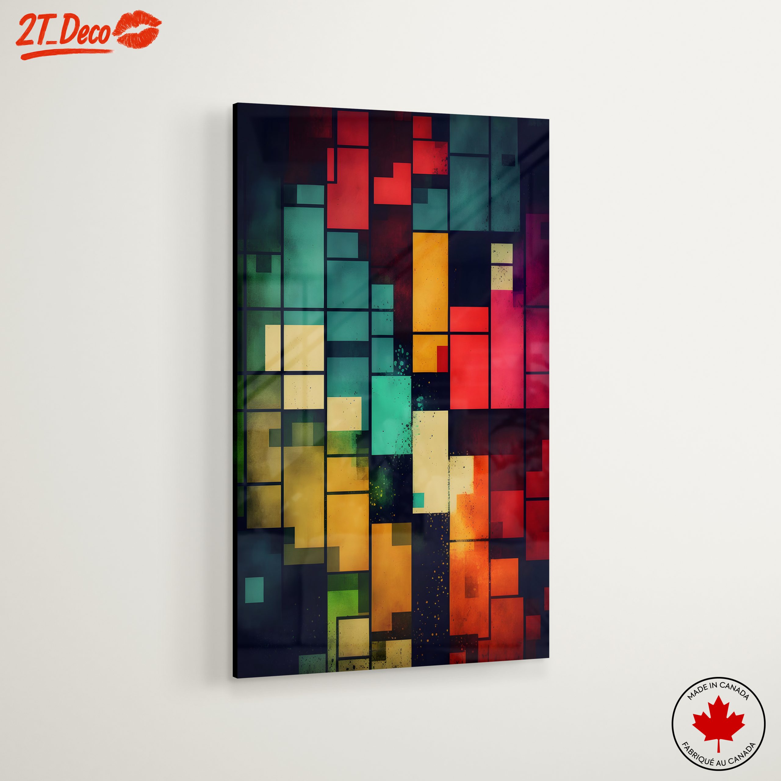 Vibrant Colorful Abstract Interior Artwork - Image 6