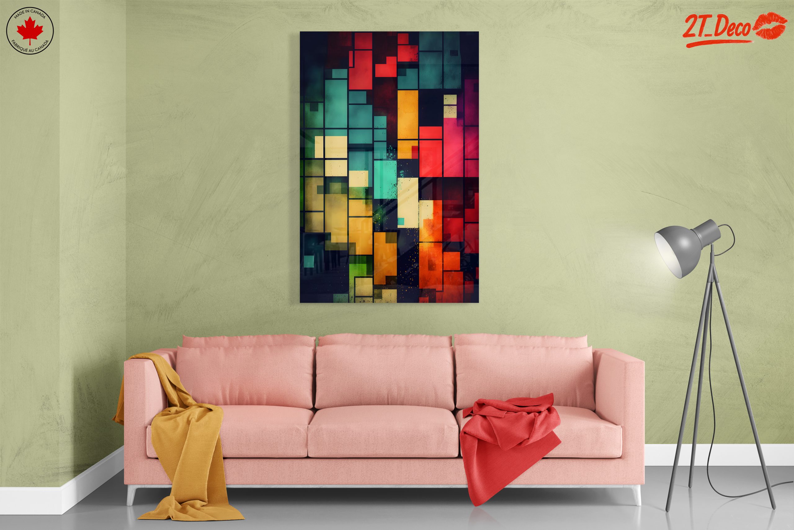 Vibrant Colorful Abstract Interior Artwork - Image 7