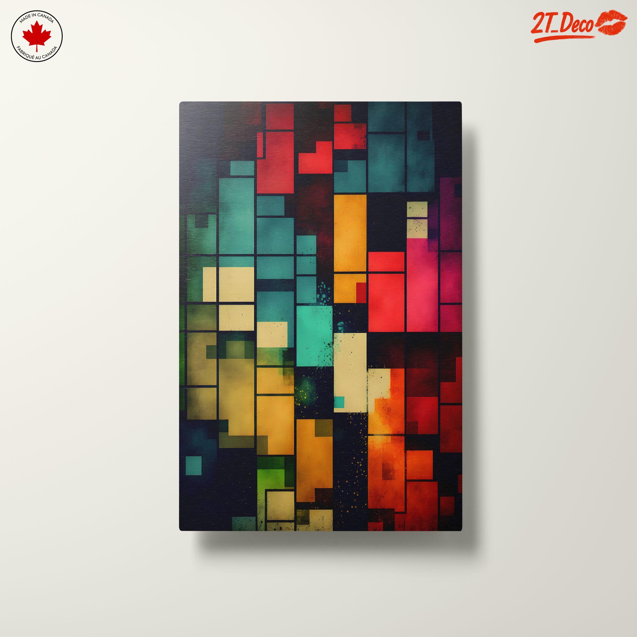 Vibrant Colorful Abstract Interior Artwork - Image 10