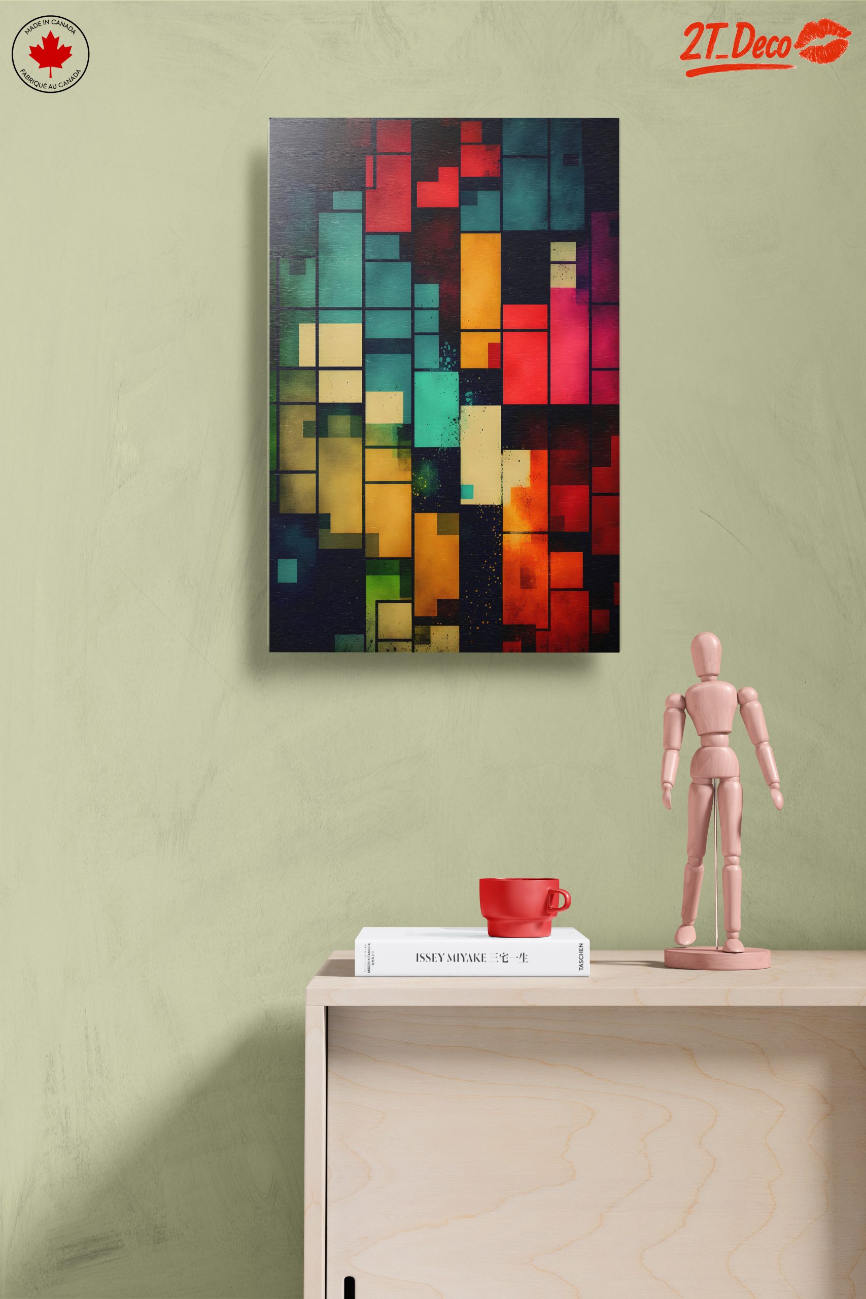 Vibrant Colorful Abstract Interior Artwork - Image 14