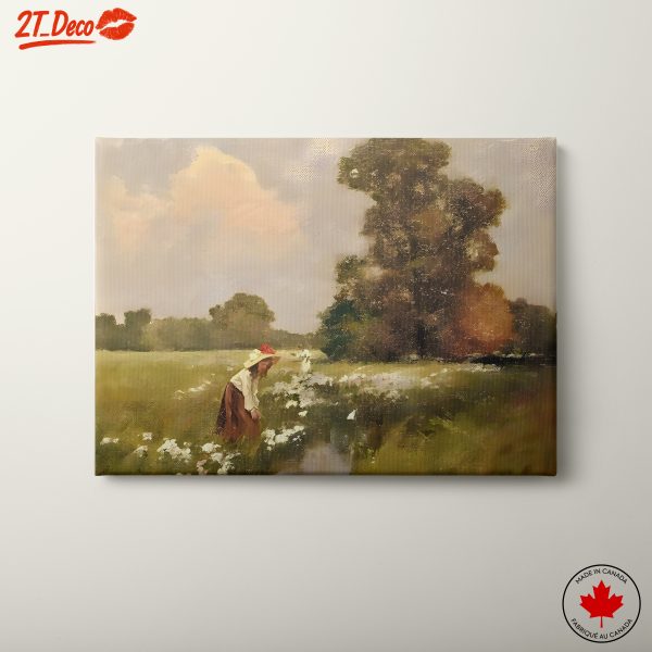 Girl in a Flower Field