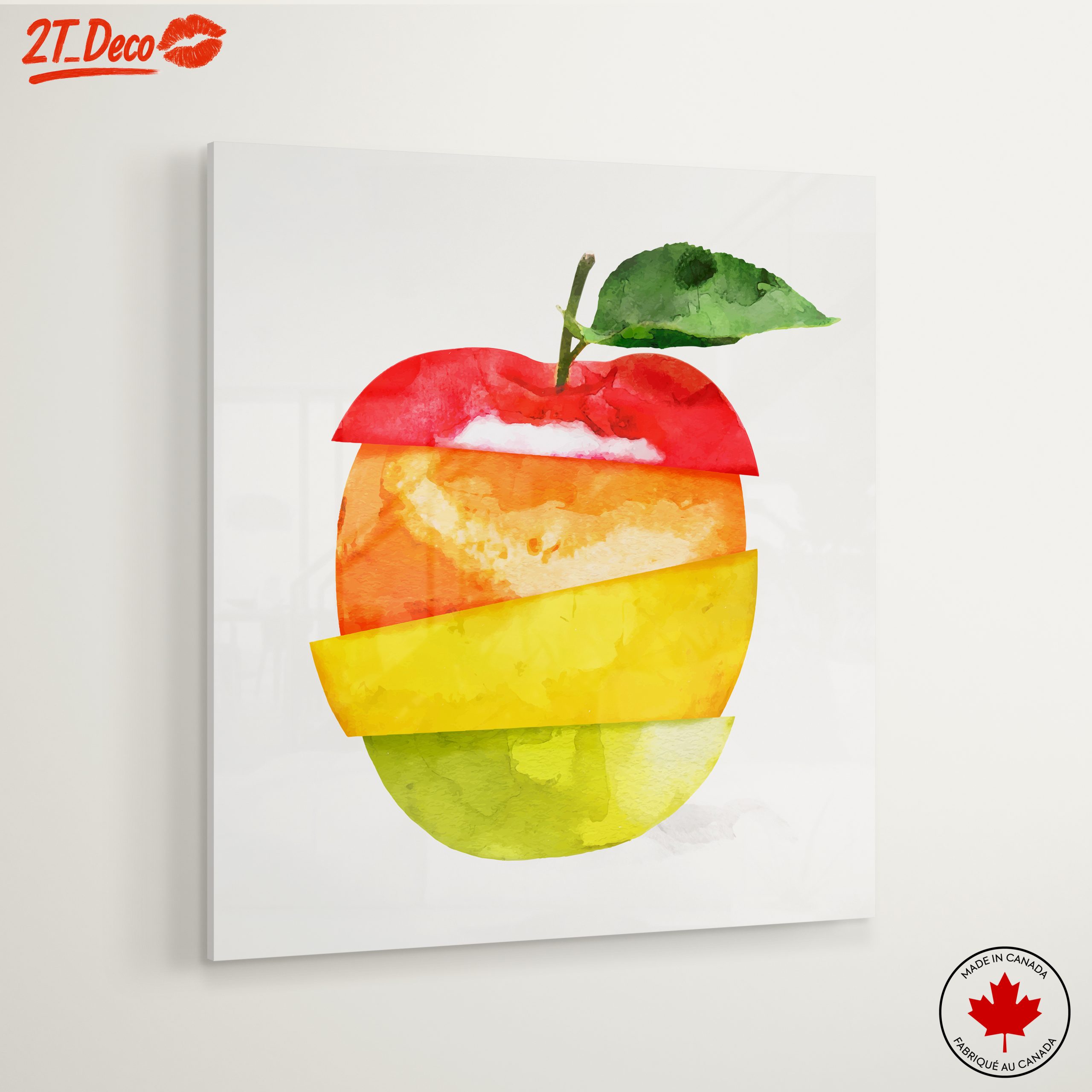 Colorful Abstract Apple Art - Image 6