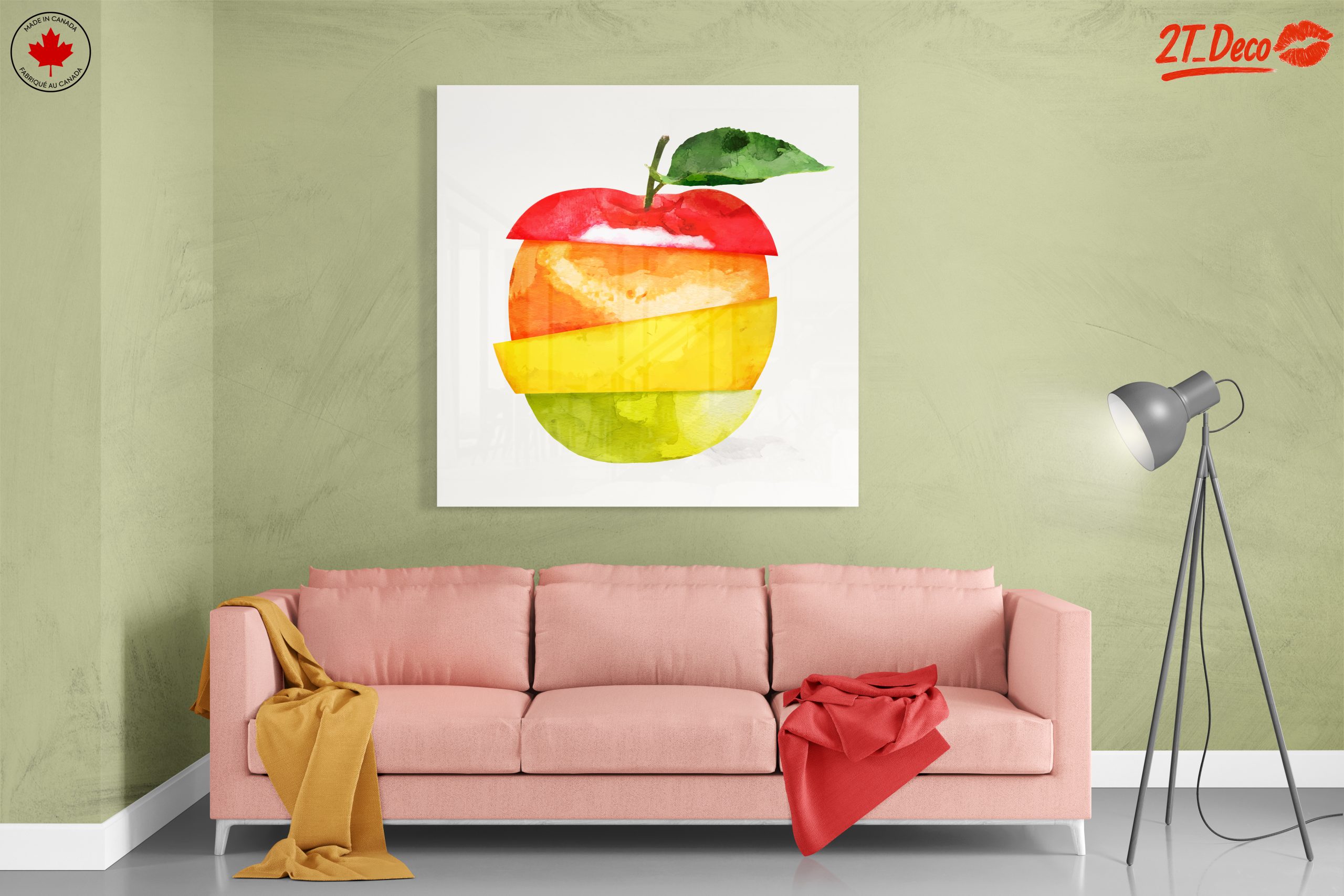 Colorful Abstract Apple Art - Image 7