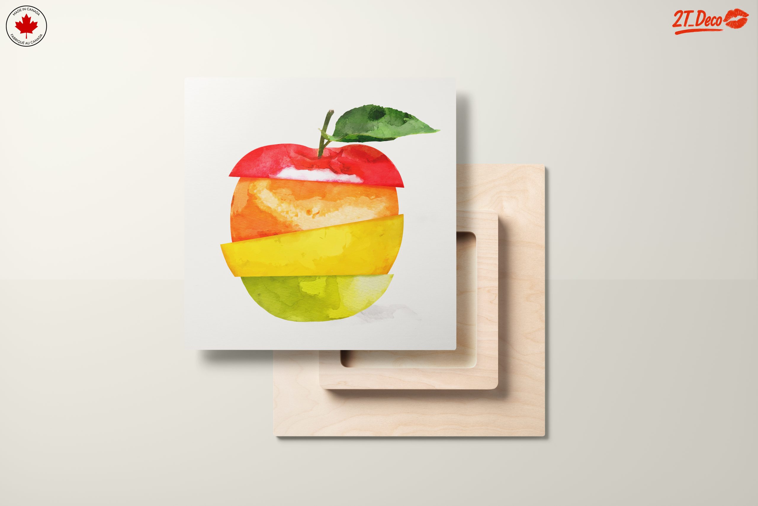Colorful Abstract Apple Art - Image 11