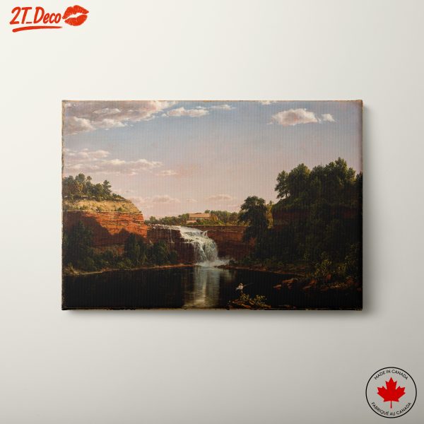 Serene Adventure Landscape with Waterfall