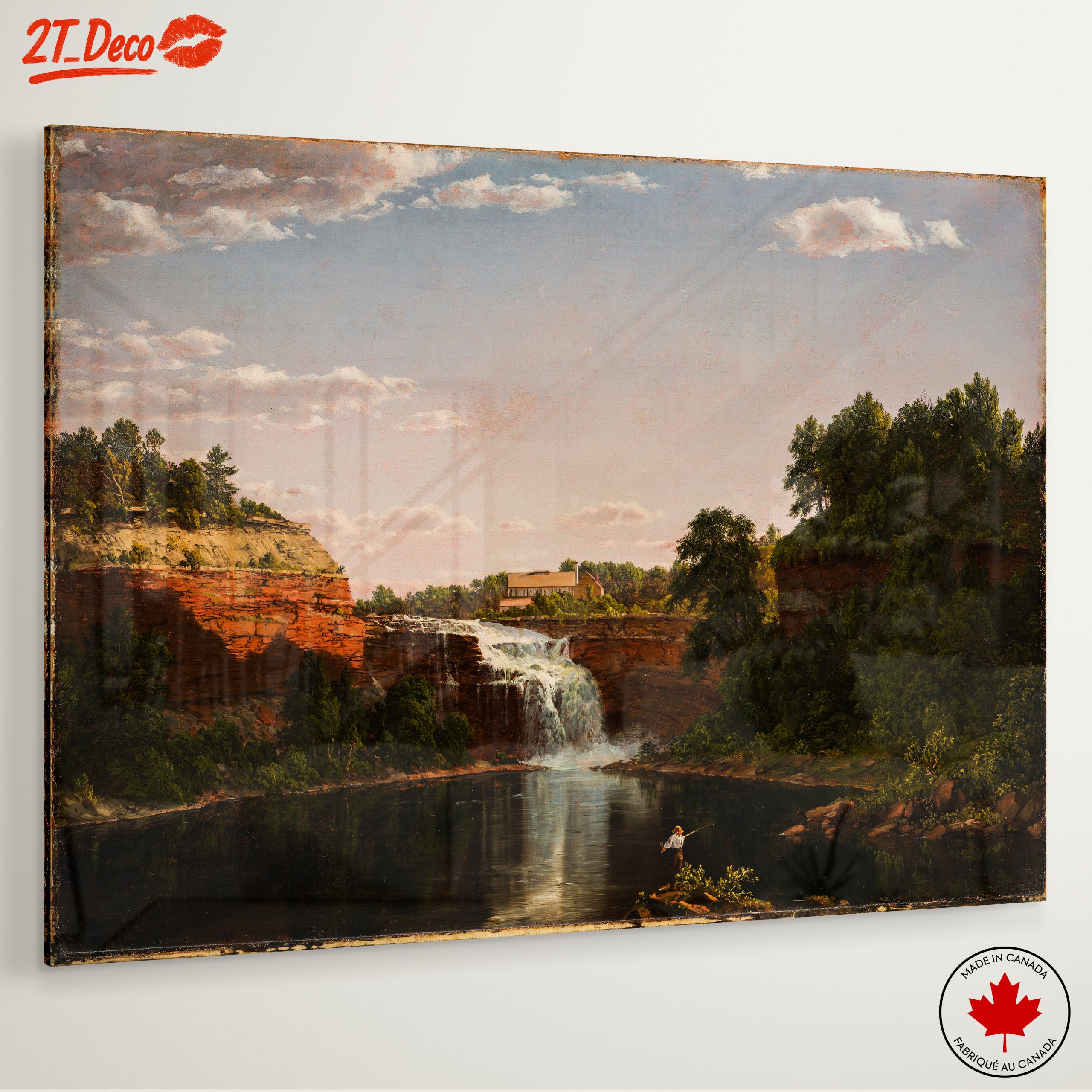 Serene Adventure Landscape with Waterfall - Image 6