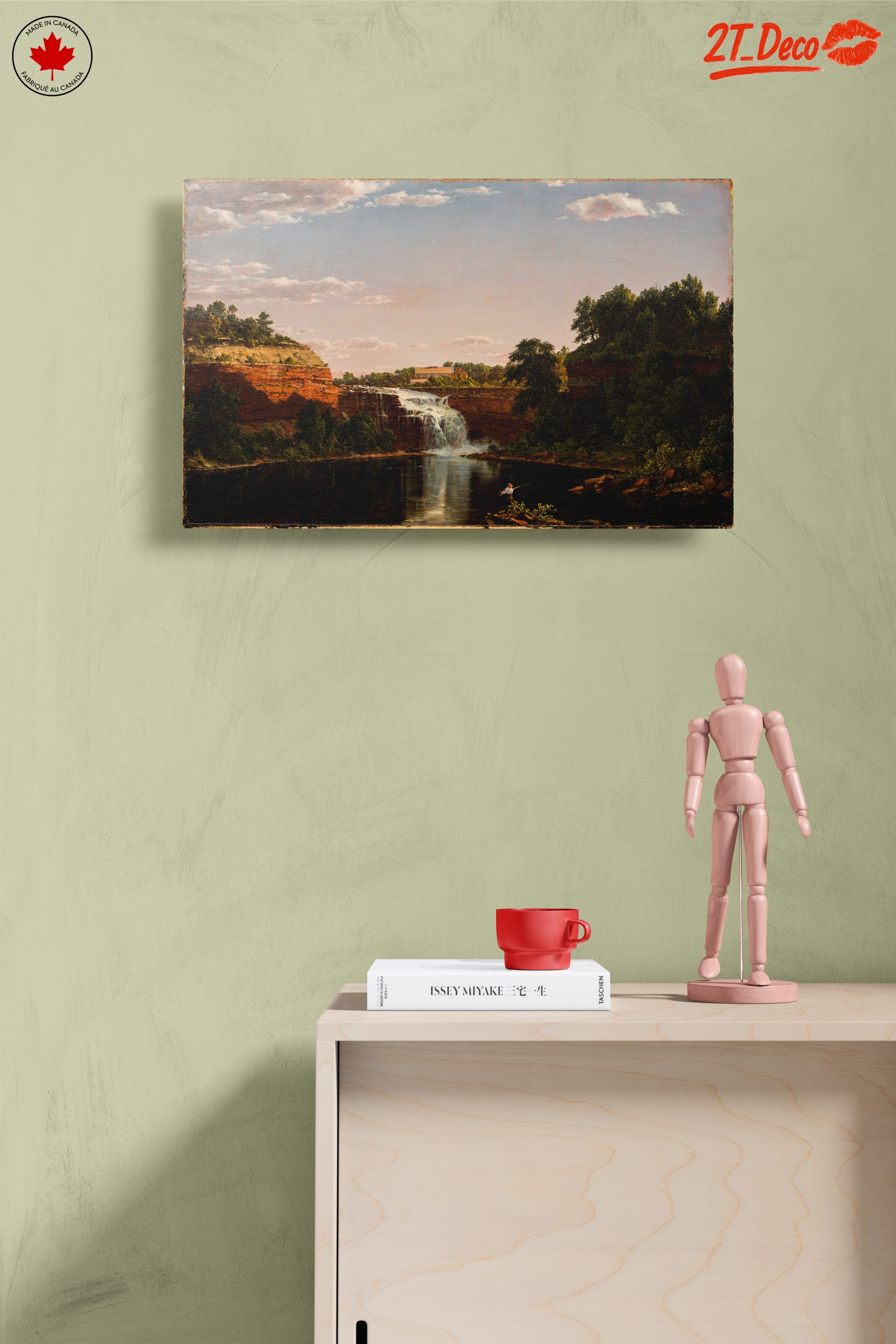 Serene Adventure Landscape with Waterfall - Image 14