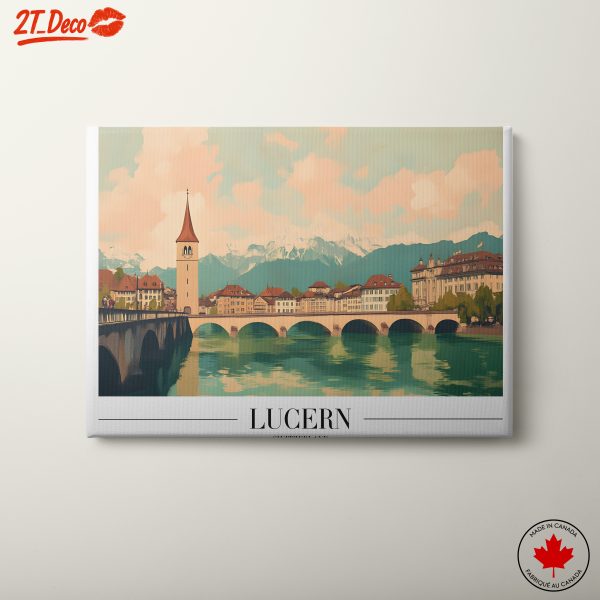 Lucerne Architectural Landscape in Soft Tones