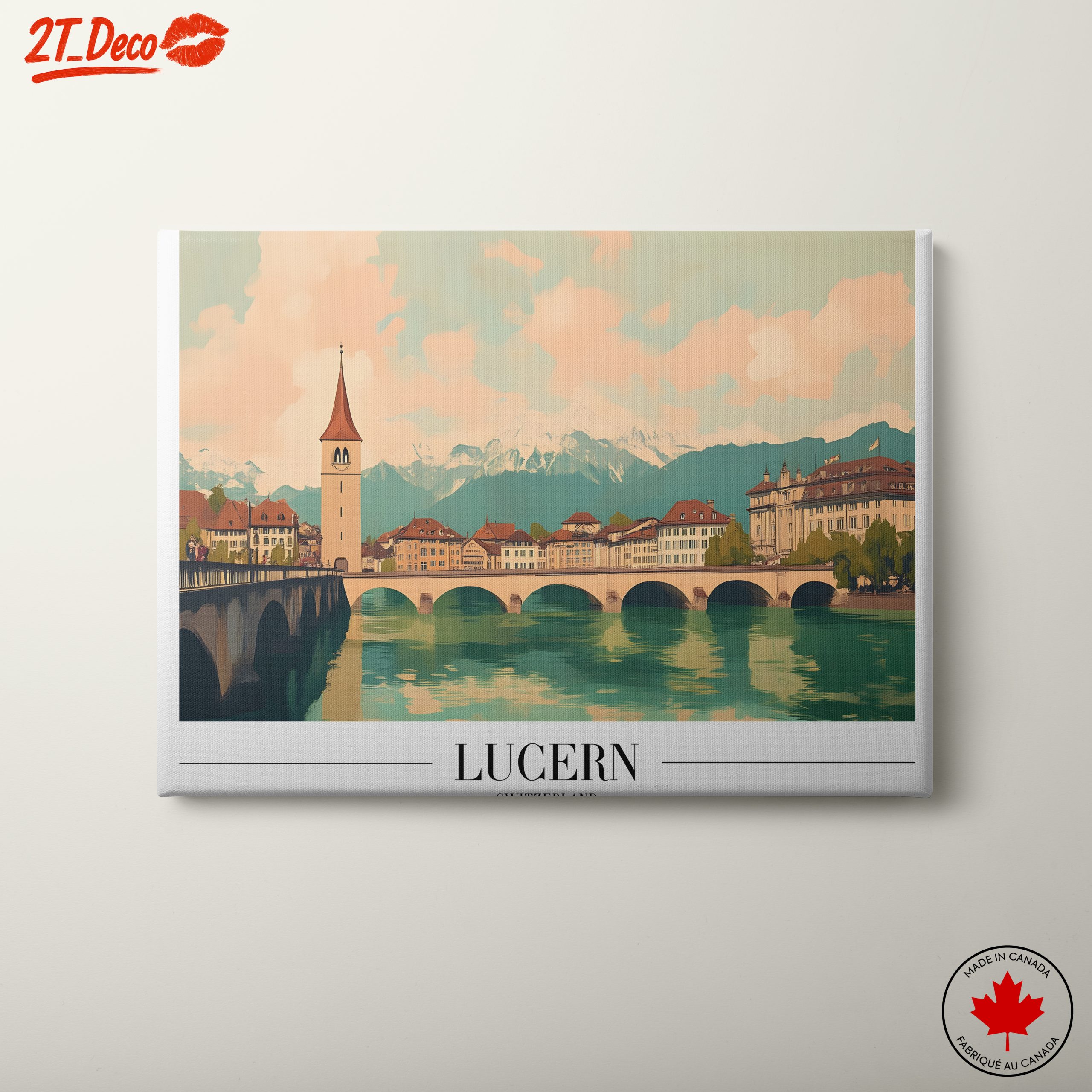 Lucerne Architectural Landscape in Soft Tones
