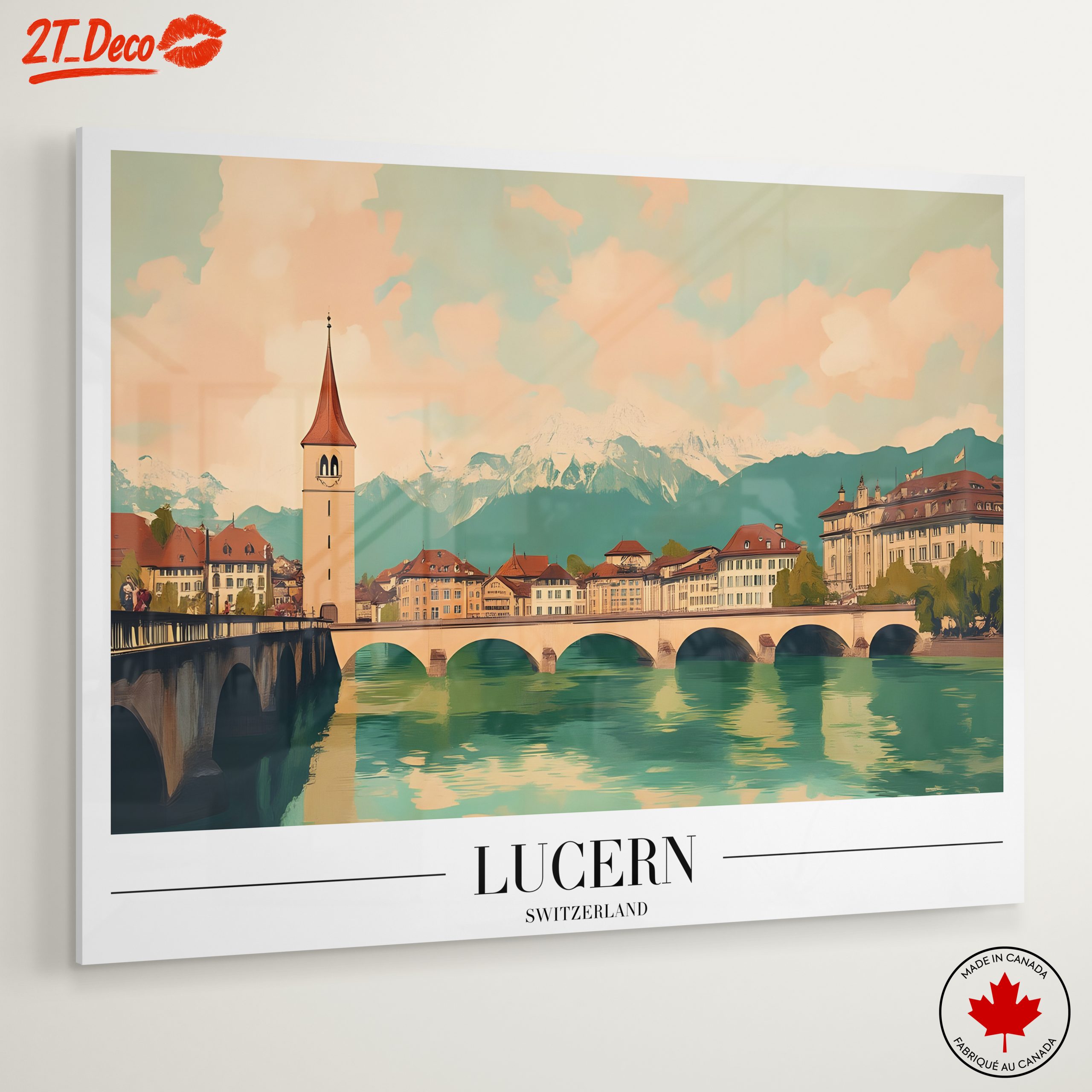 Lucerne Architectural Landscape in Soft Tones - Image 6