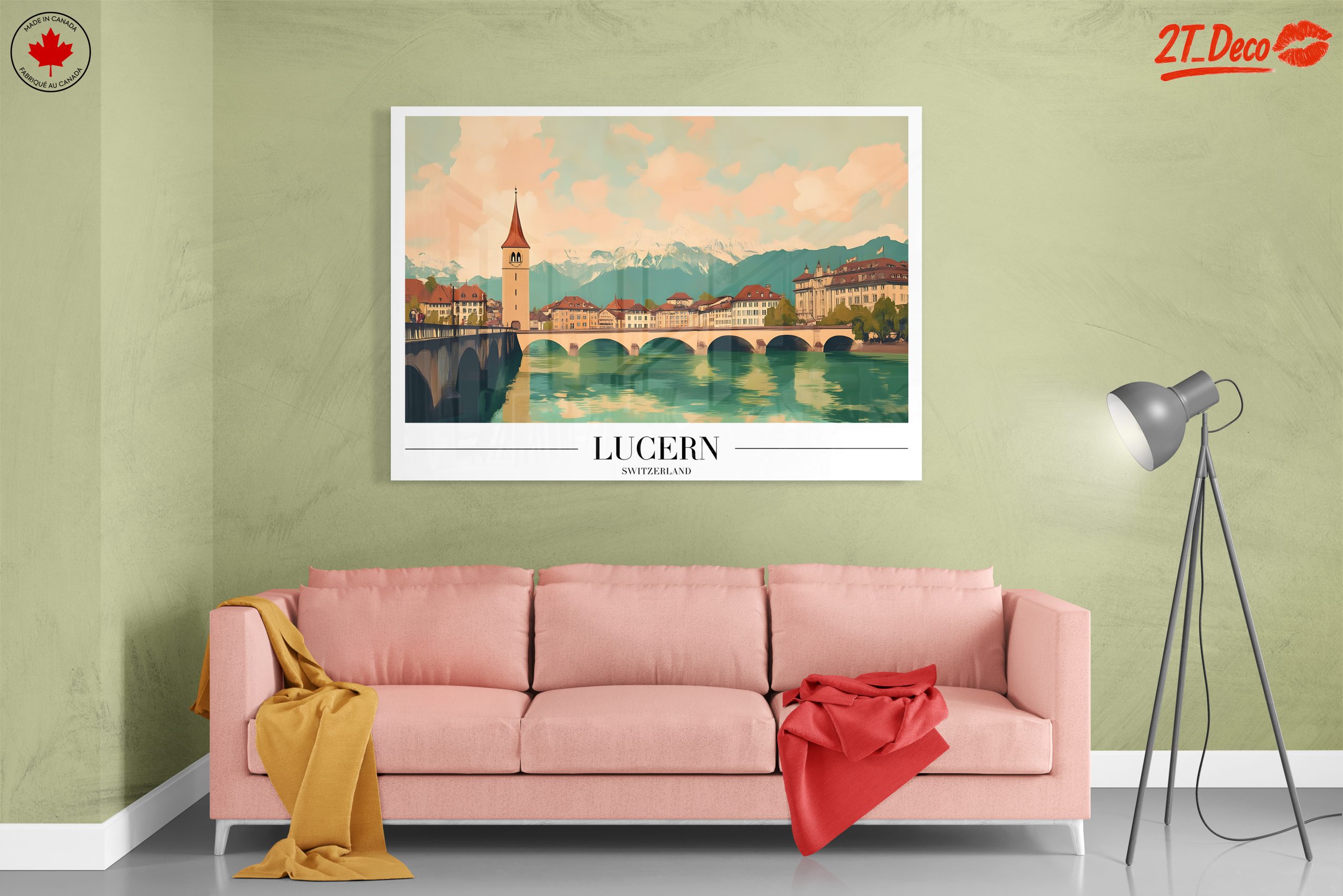 Lucerne Architectural Landscape in Soft Tones - Image 7