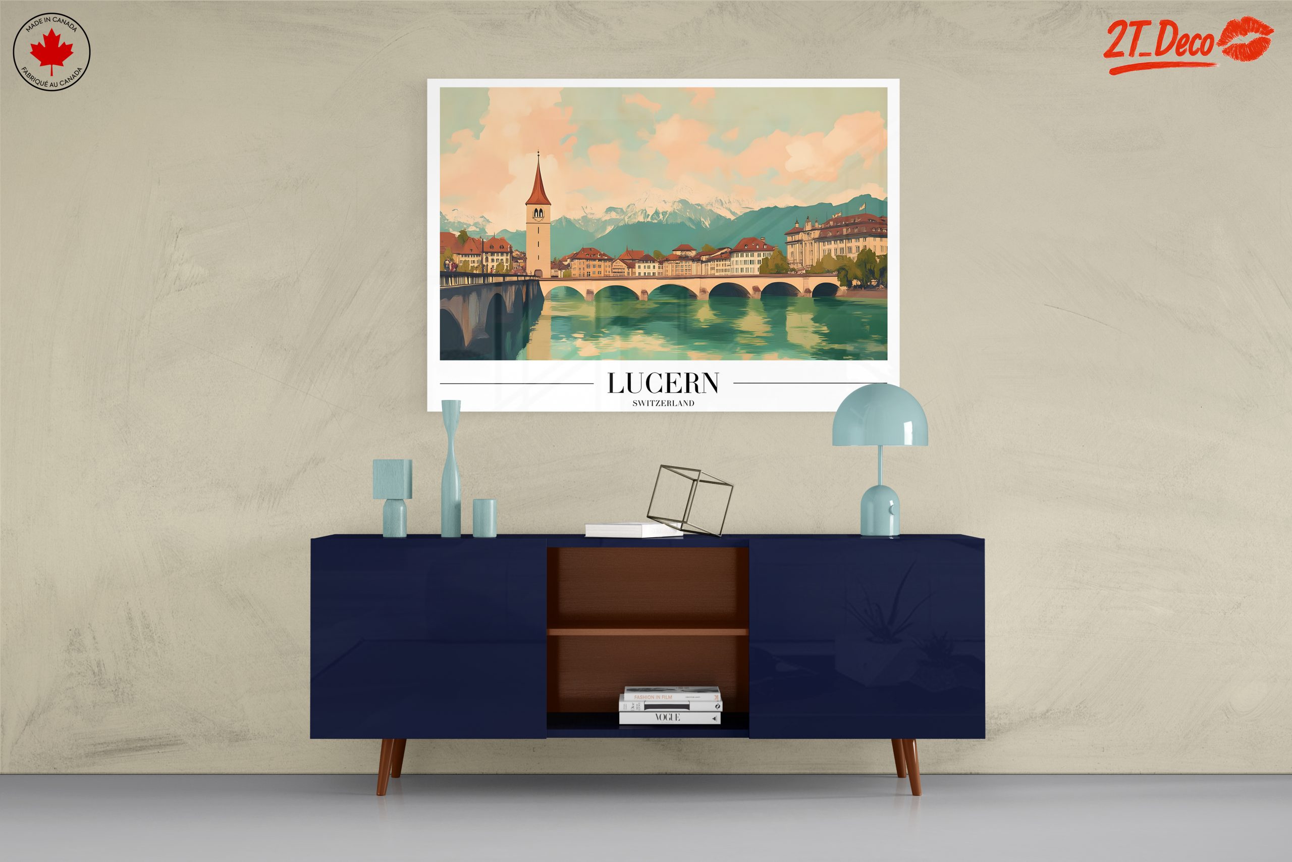 Lucerne Architectural Landscape in Soft Tones - Image 8