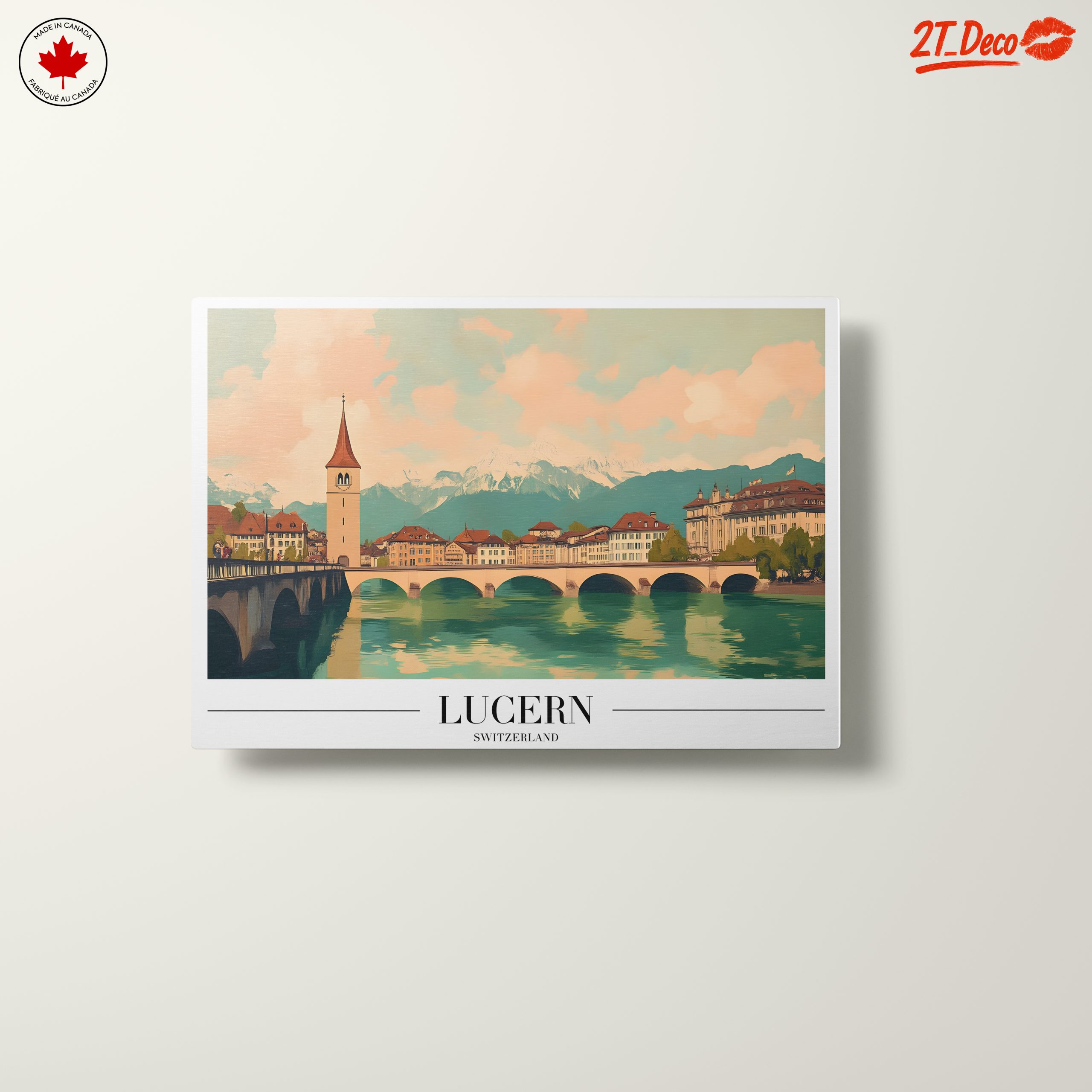Lucerne Architectural Landscape in Soft Tones - Image 10