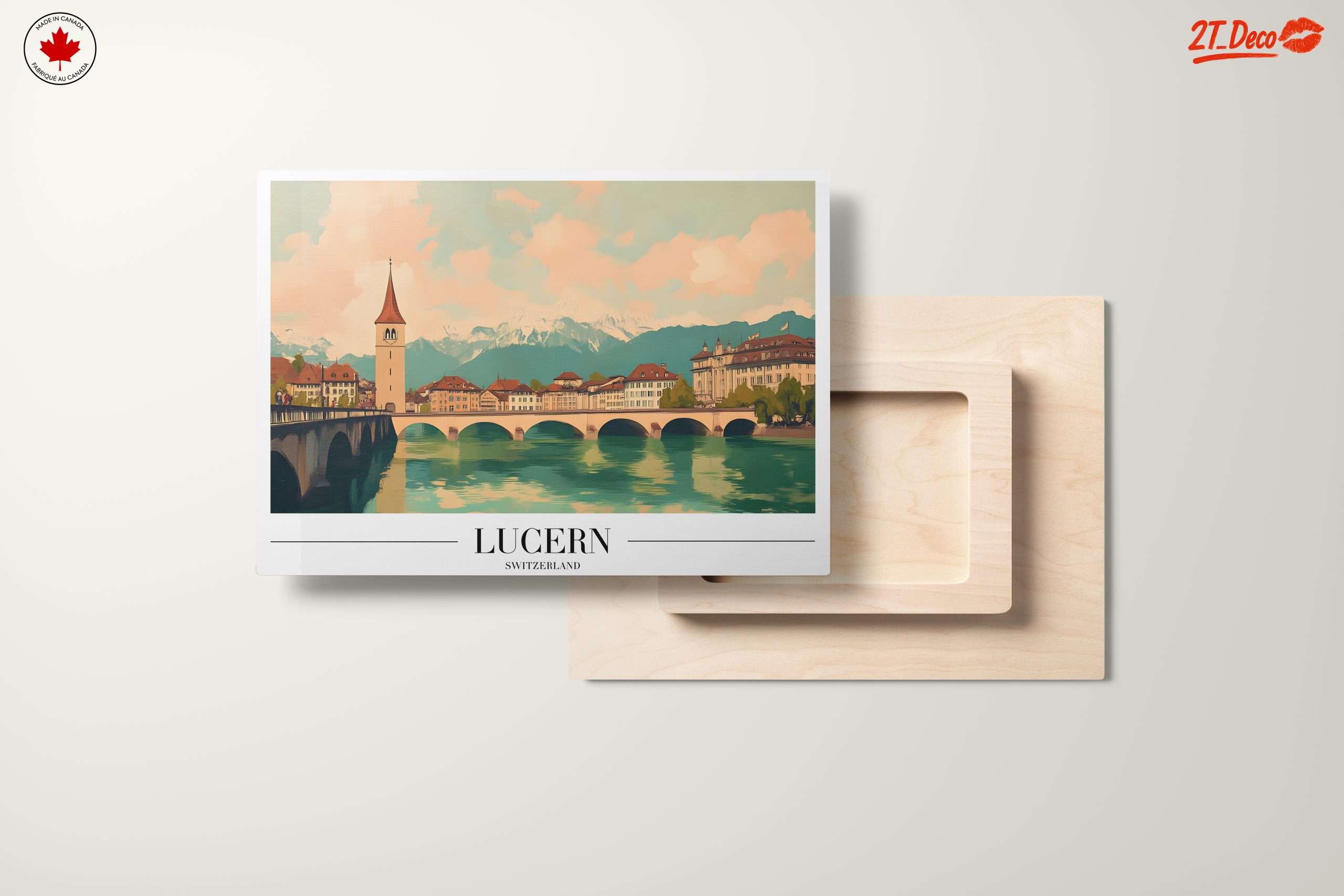 Lucerne Architectural Landscape in Soft Tones - Image 11