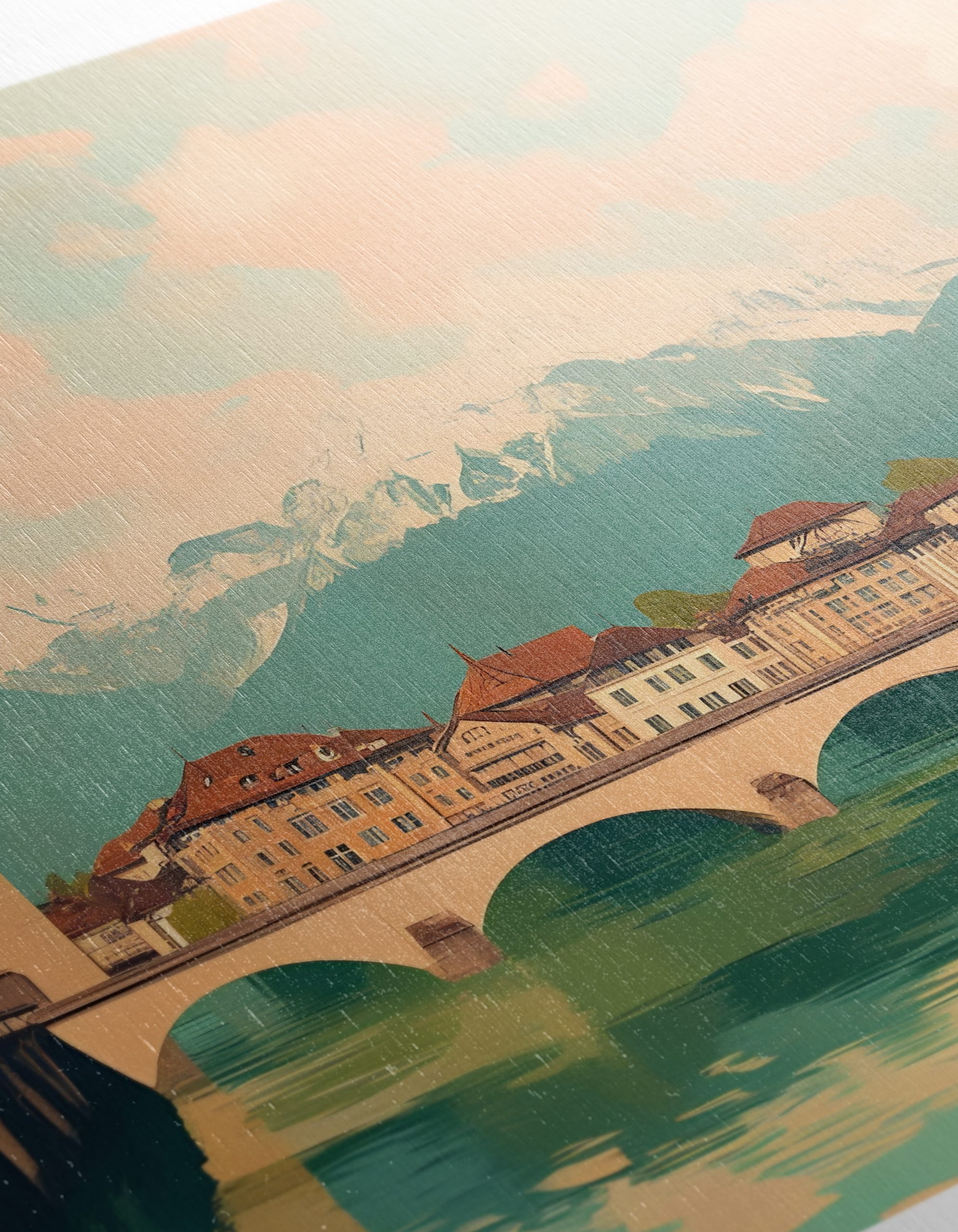 Lucerne Architectural Landscape in Soft Tones - Image 12
