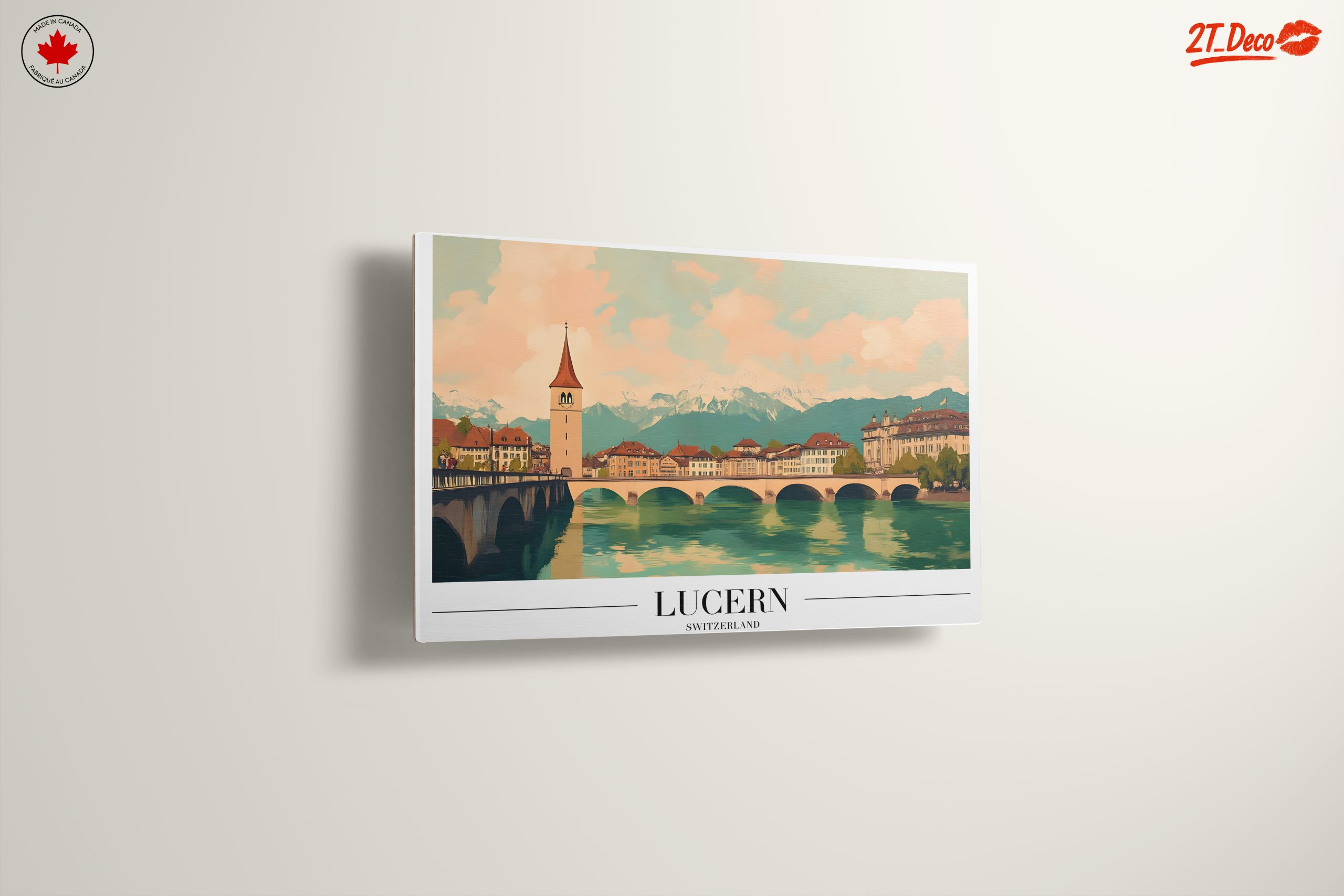 Lucerne Architectural Landscape in Soft Tones - Image 13