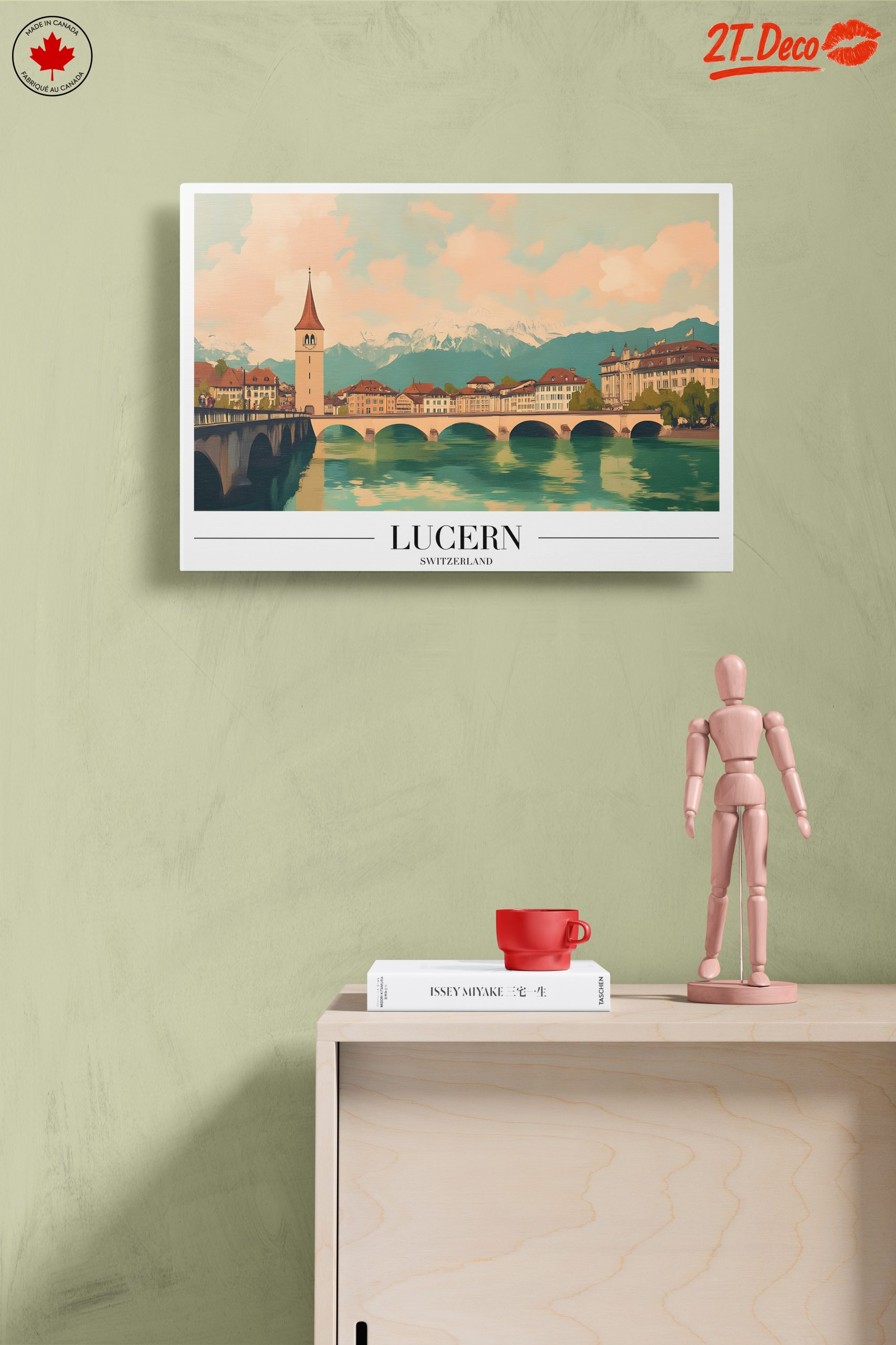 Lucerne Architectural Landscape in Soft Tones - Image 14