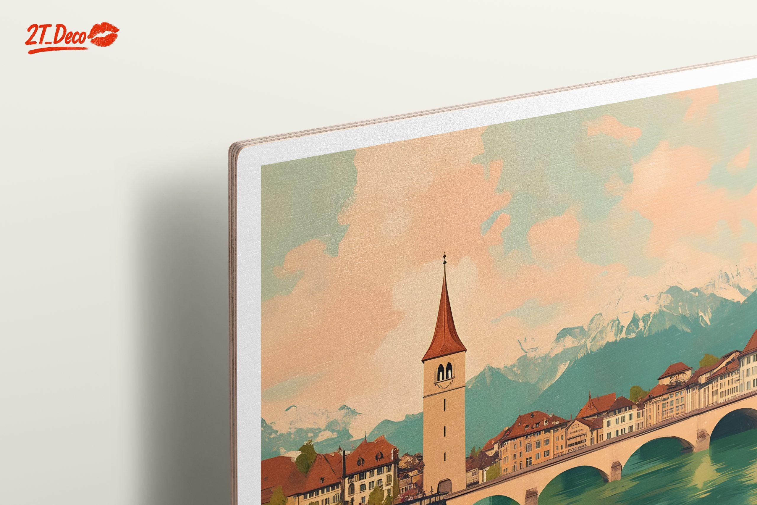 Lucerne Architectural Landscape in Soft Tones - Image 15