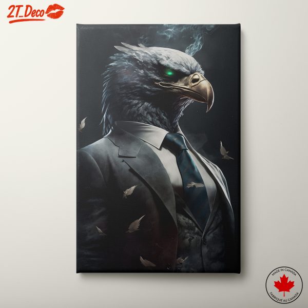 Stylized Eagle Character in Suit