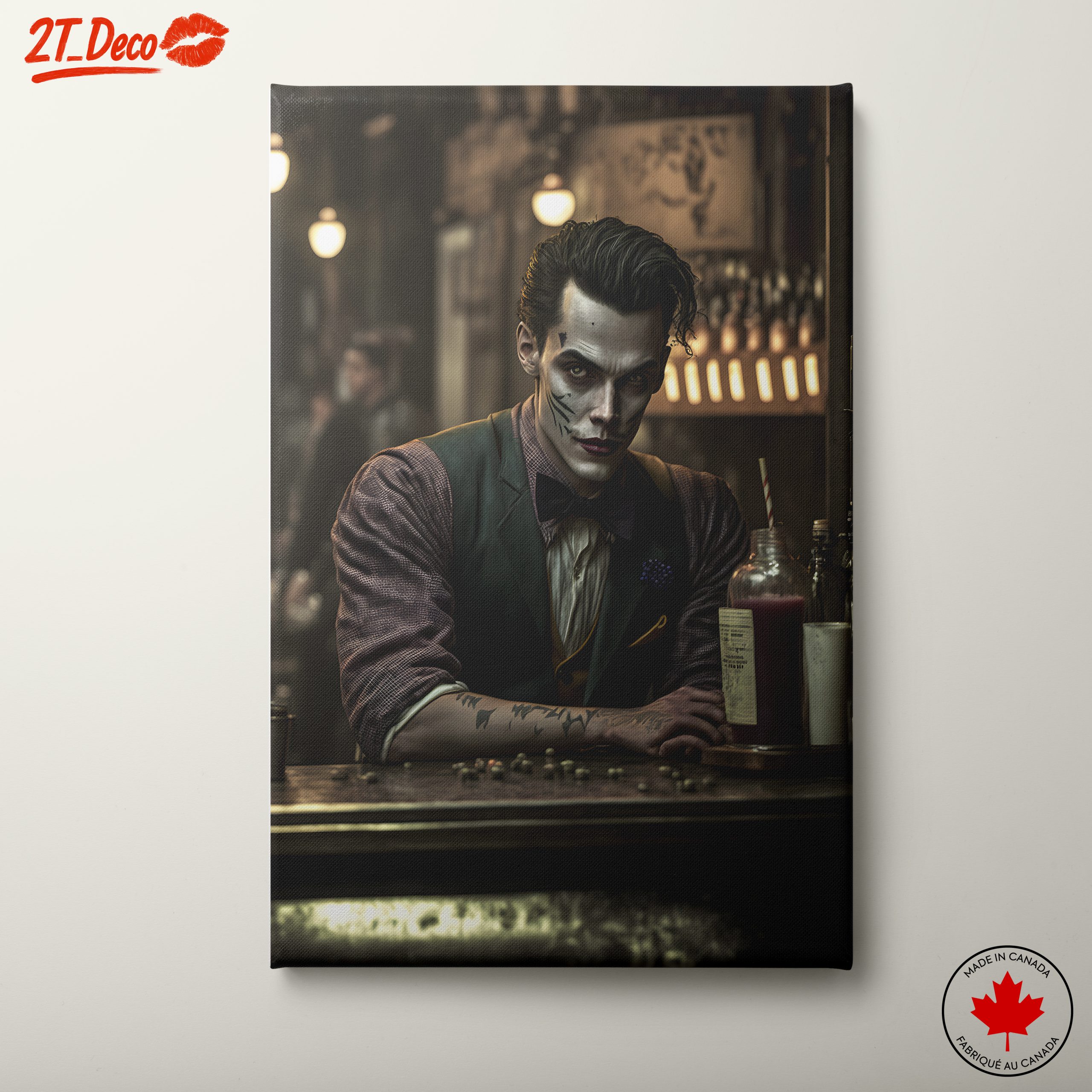 Stylized Character in Bar Setting