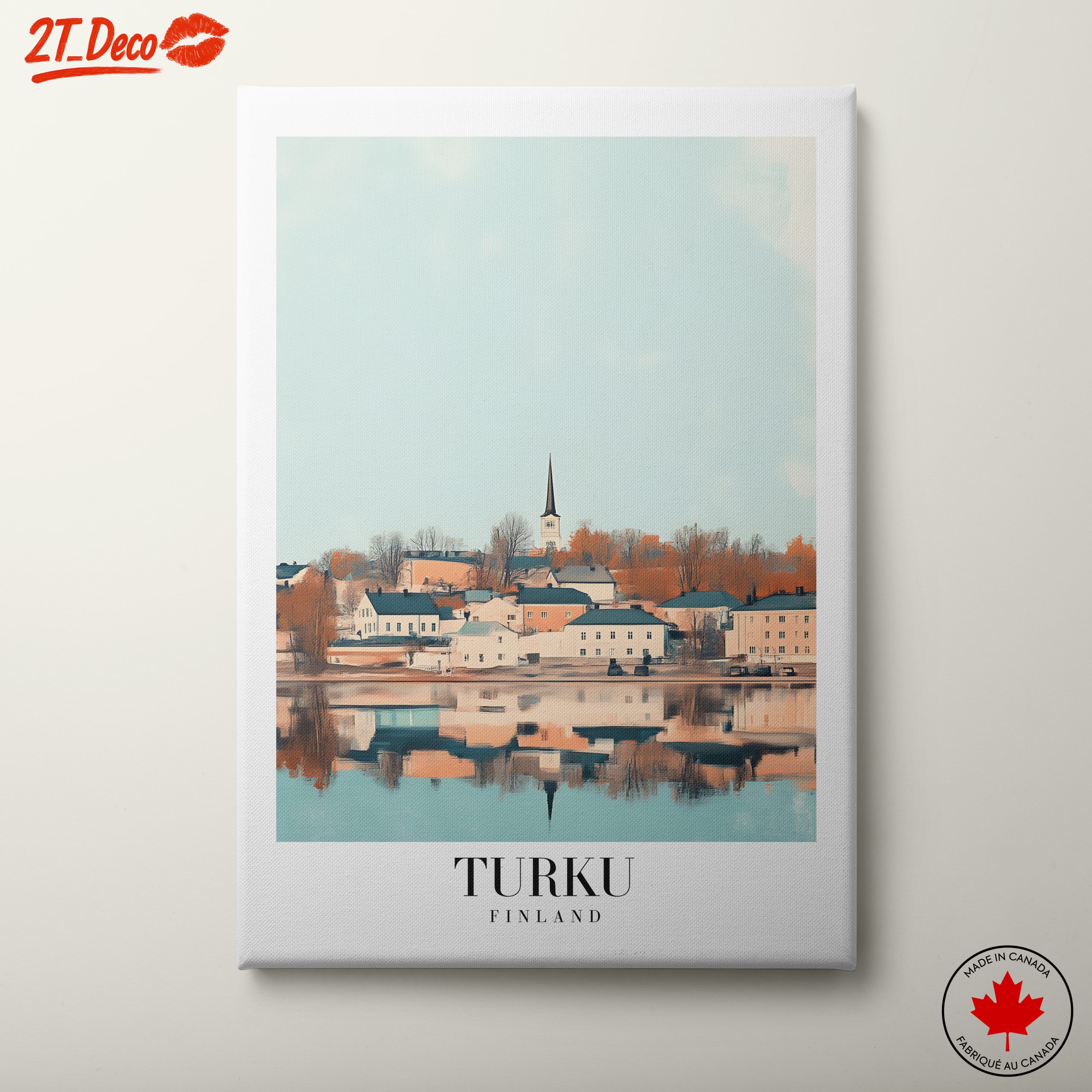 Turku Finland Cityscape Art