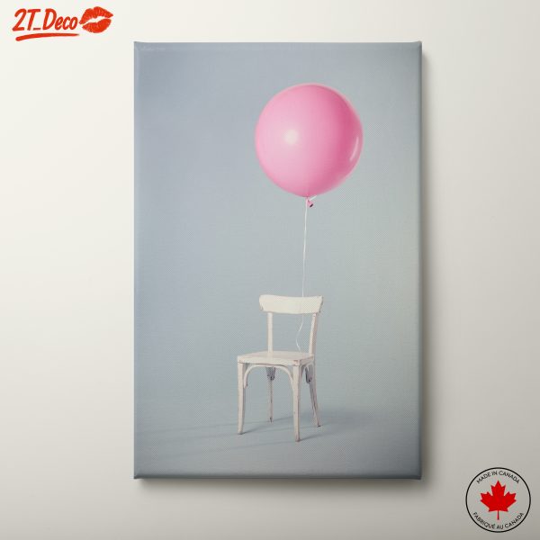 Whimsical Balloon with White Chair