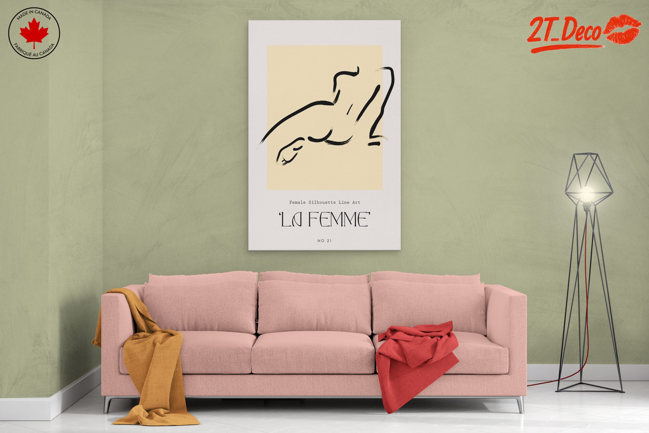 Minimalist Female Silhouette Art - La Femme - Image 2