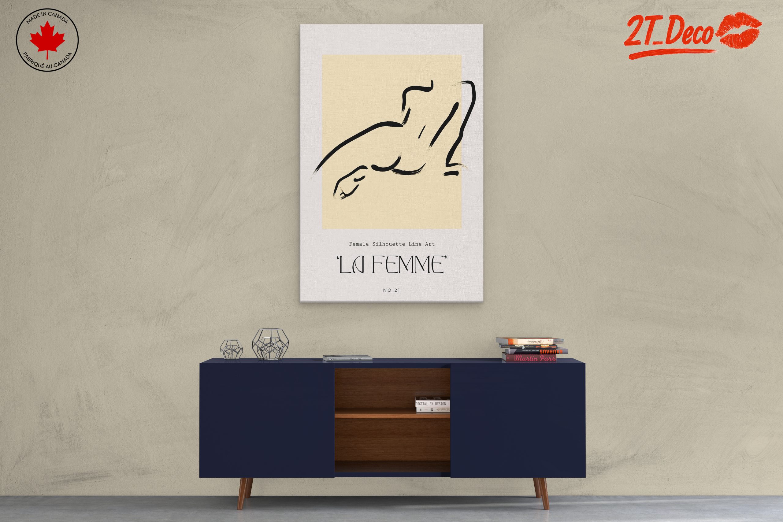 Minimalist Female Silhouette Art - La Femme - Image 3