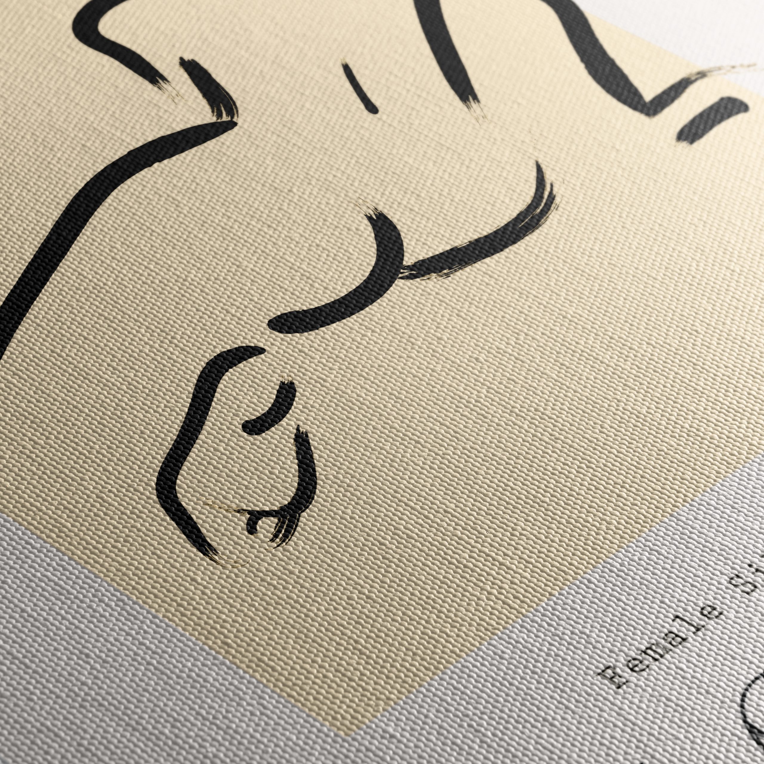 Minimalist Female Silhouette Art - La Femme - Image 5