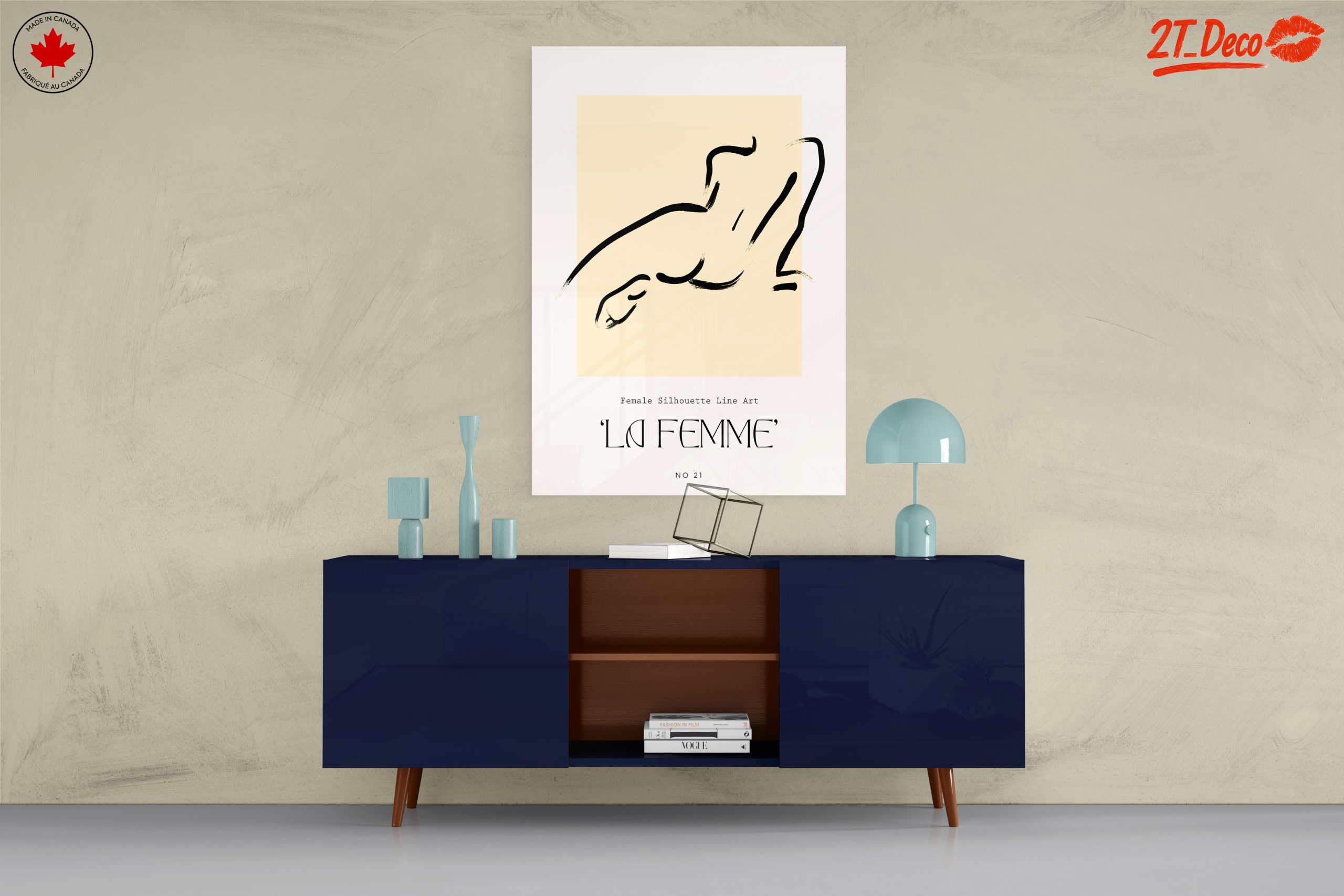 Minimalist Female Silhouette Art - La Femme - Image 8