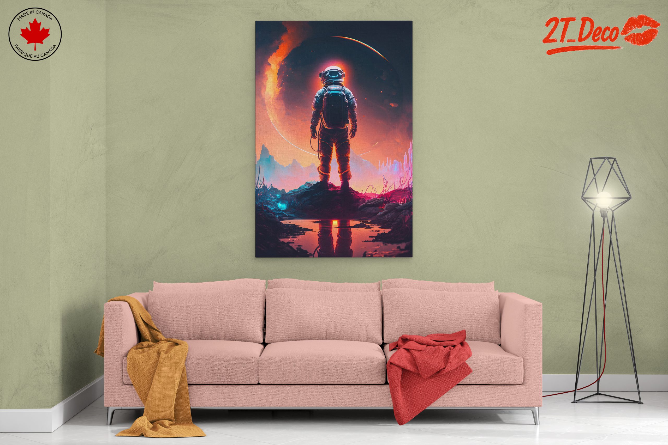 Astronaut in a Vivid Cosmic Landscape - Image 2
