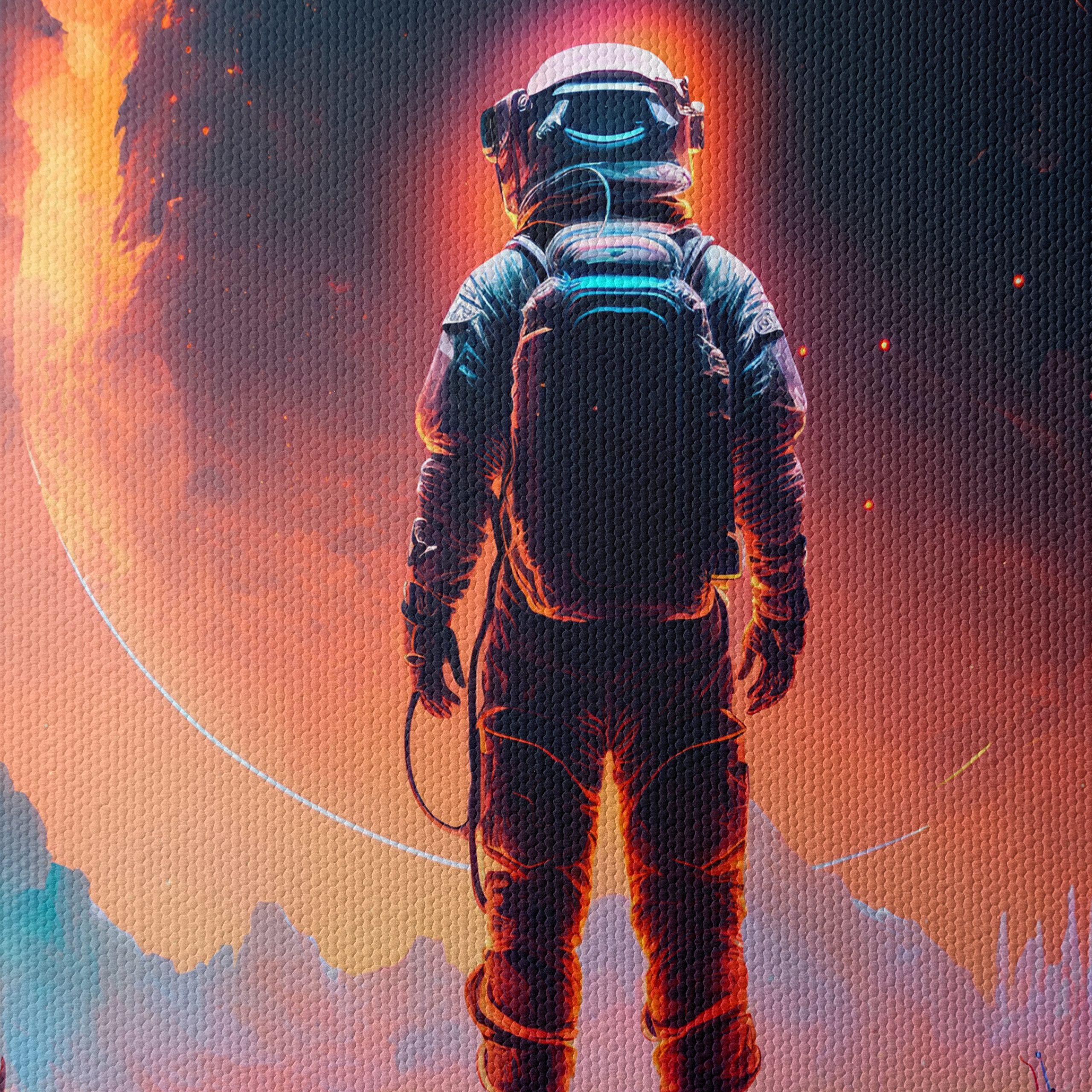 Astronaut in a Vivid Cosmic Landscape - Image 4