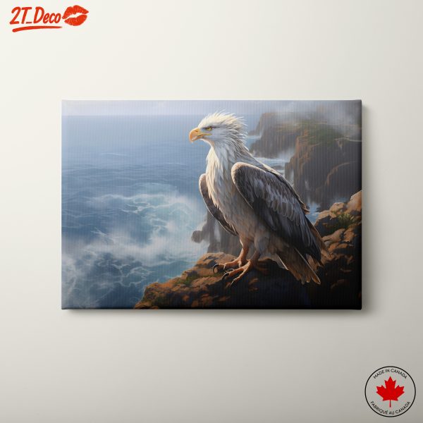 Majestic Eagle Overlooking Ocean Cliffs