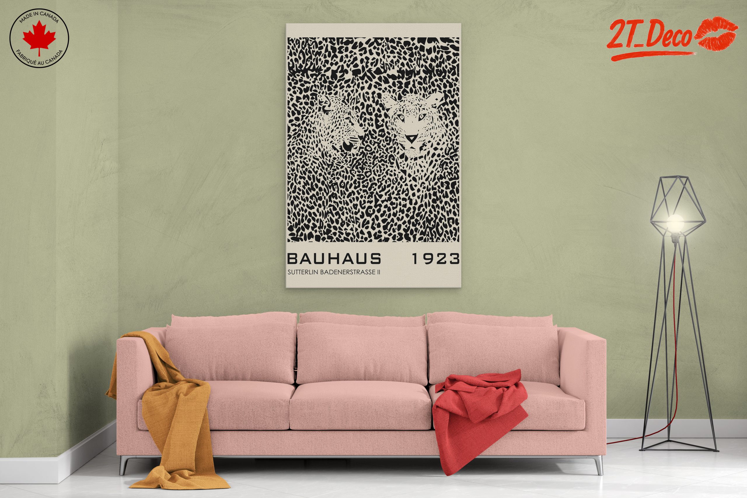Bauhaus Leopard Pattern Art - Image 2