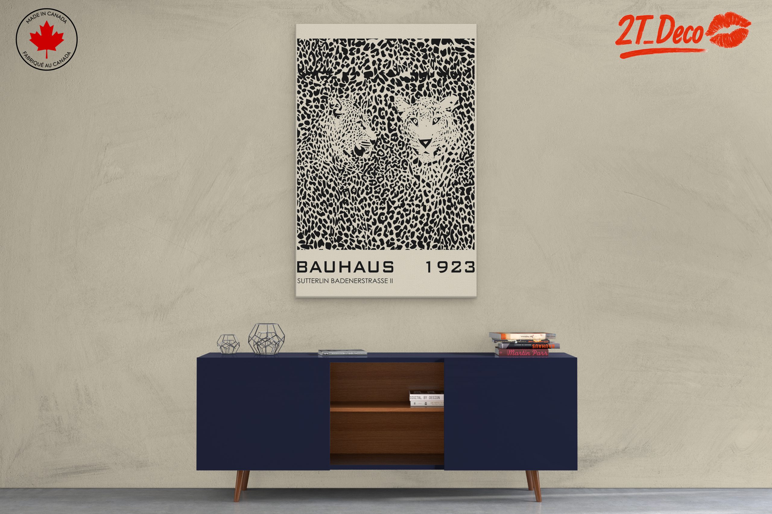 Bauhaus Leopard Pattern Art - Image 3