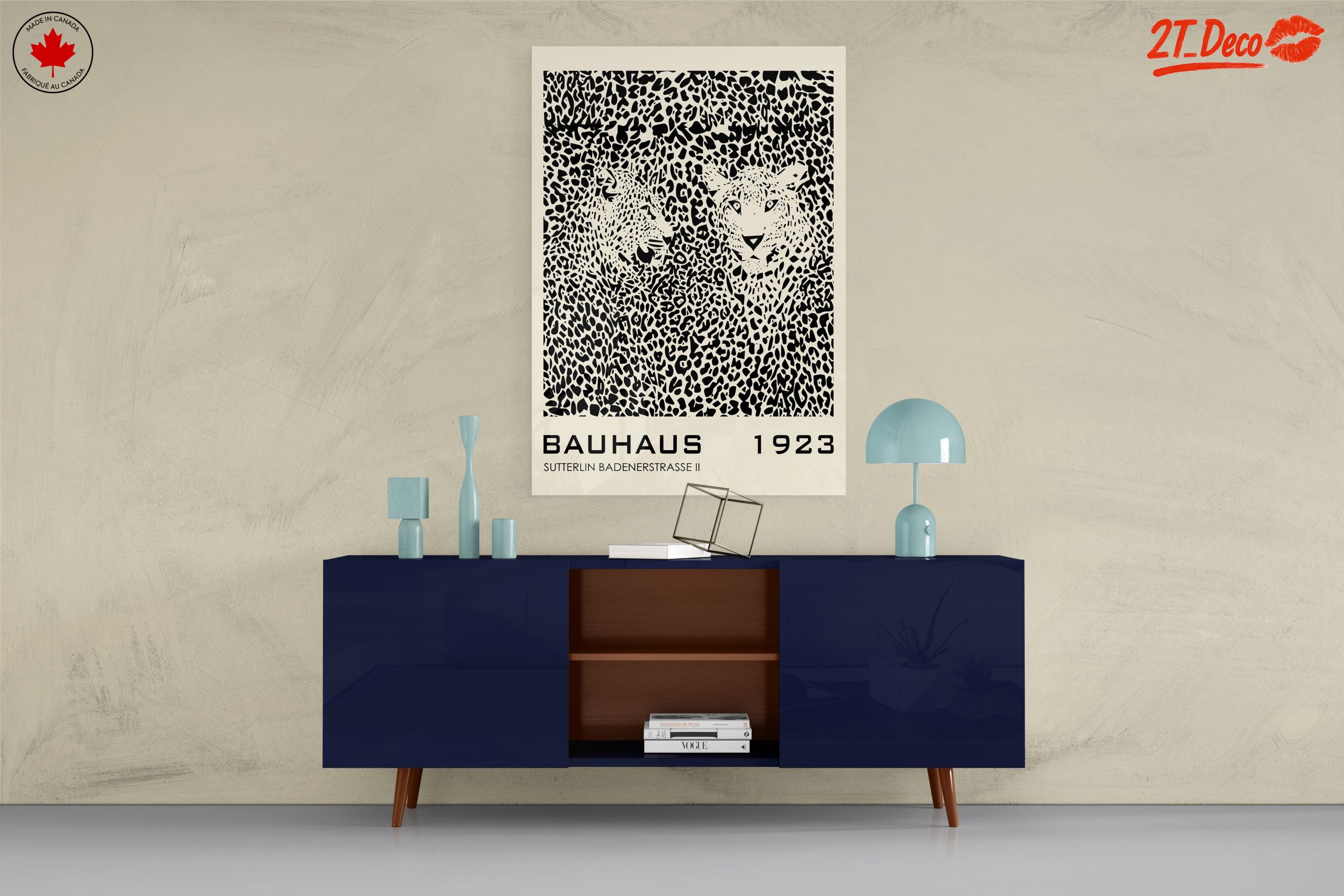 Bauhaus Leopard Pattern Art - Image 8
