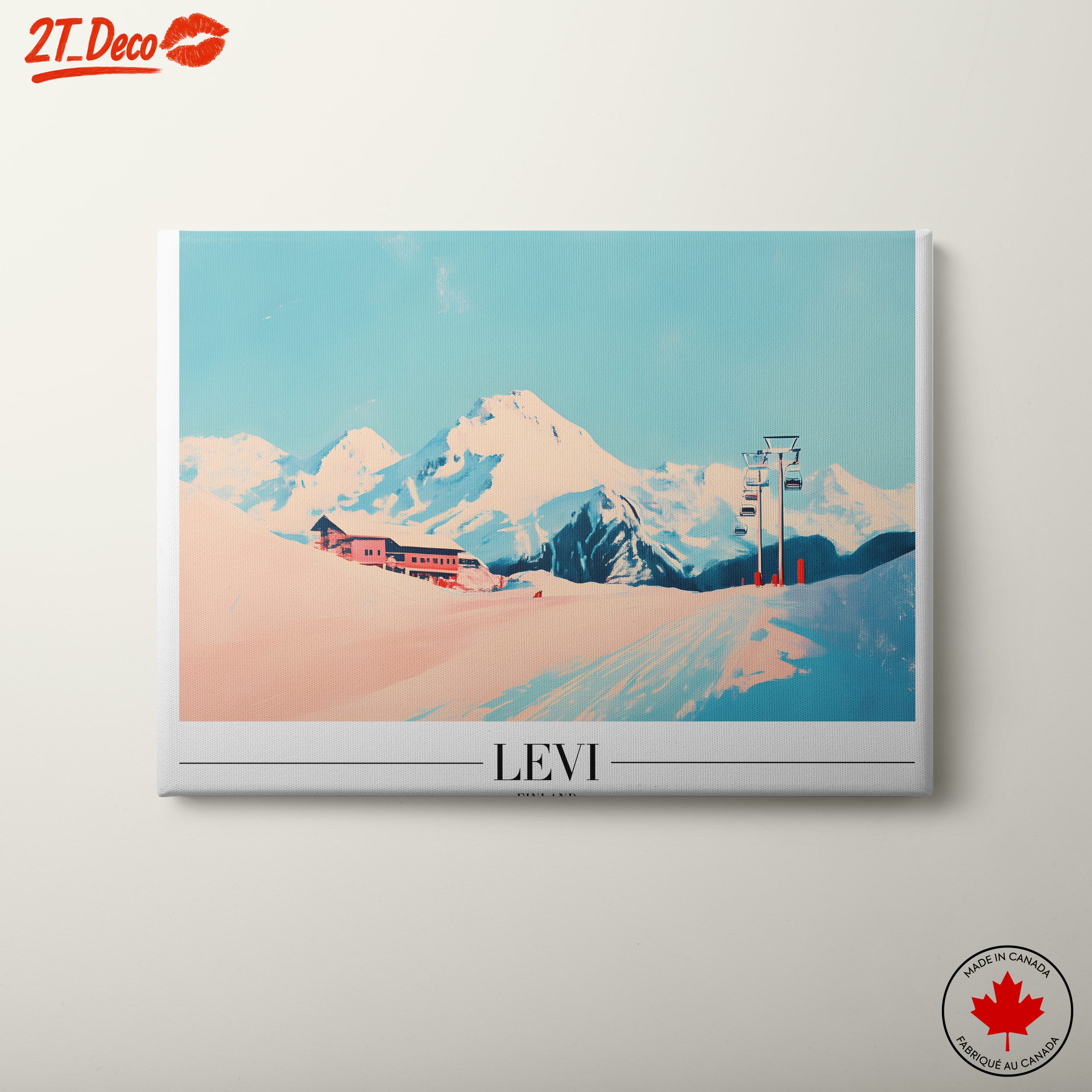 Scenic Levi Winter Landscape in Finland