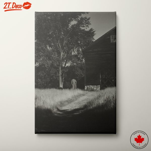 Solitary Figure in Contemporary Landscape