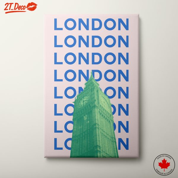 London Cityscape with Bold Typography