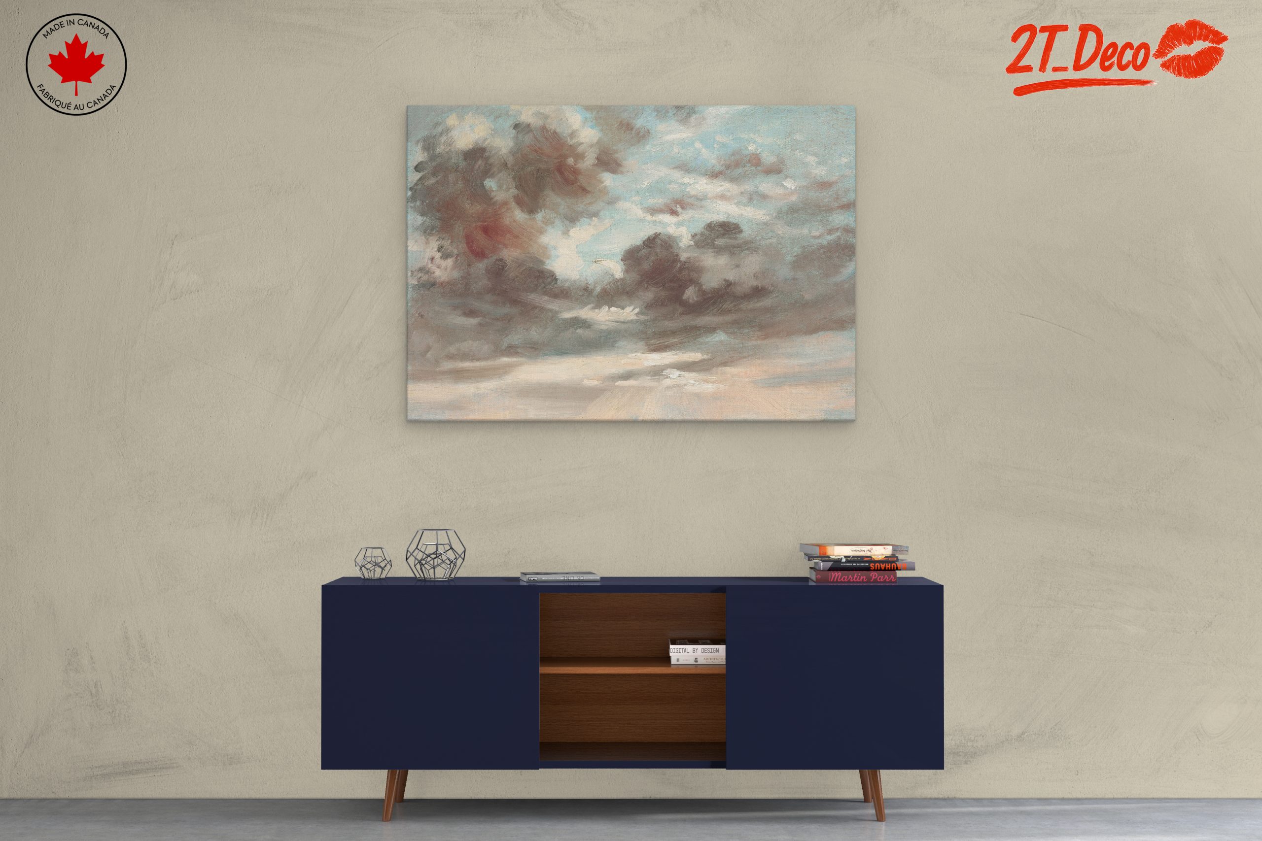 Dramatic Cloudy Sky Landscape Artwork - Image 3
