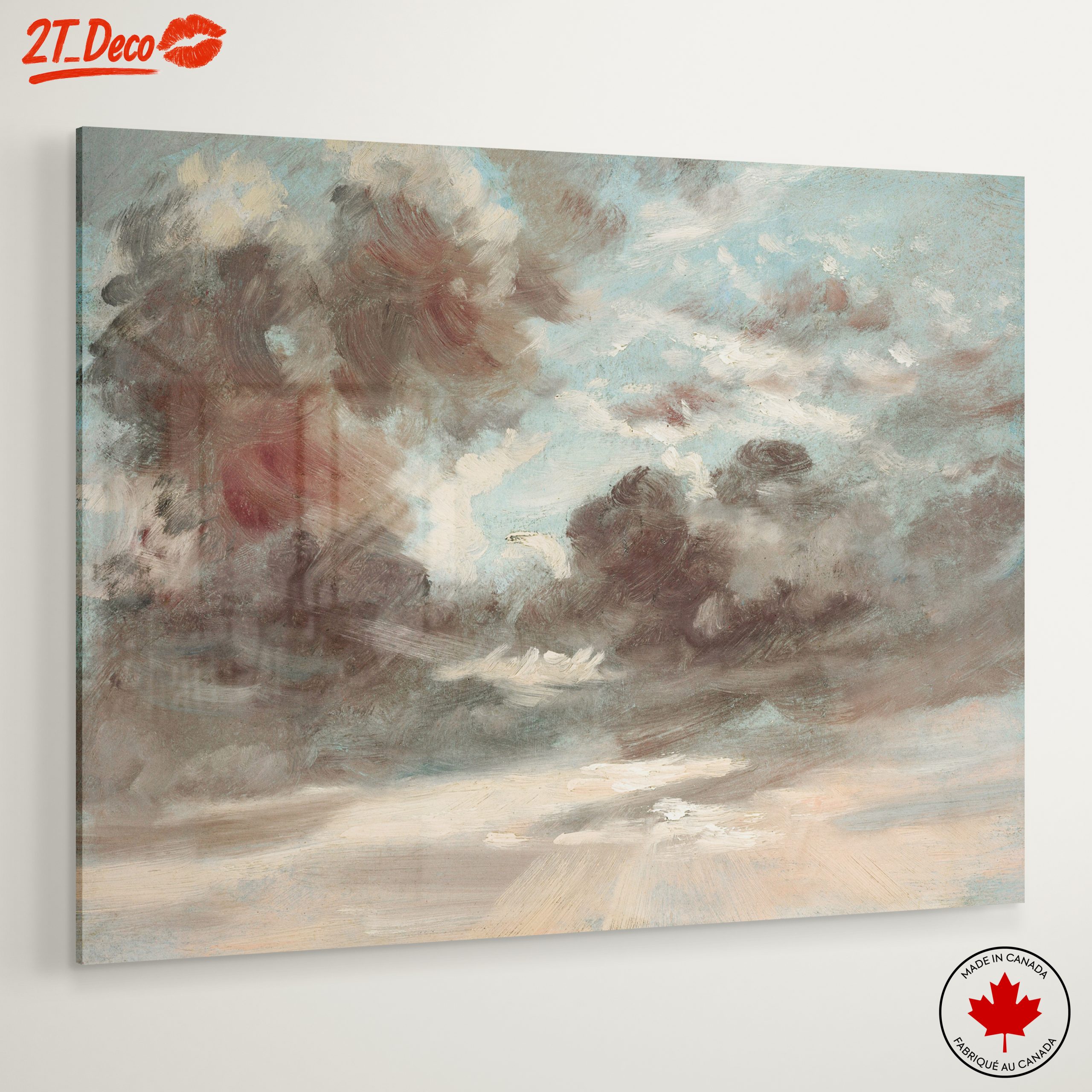 Dramatic Cloudy Sky Landscape Artwork - Image 6